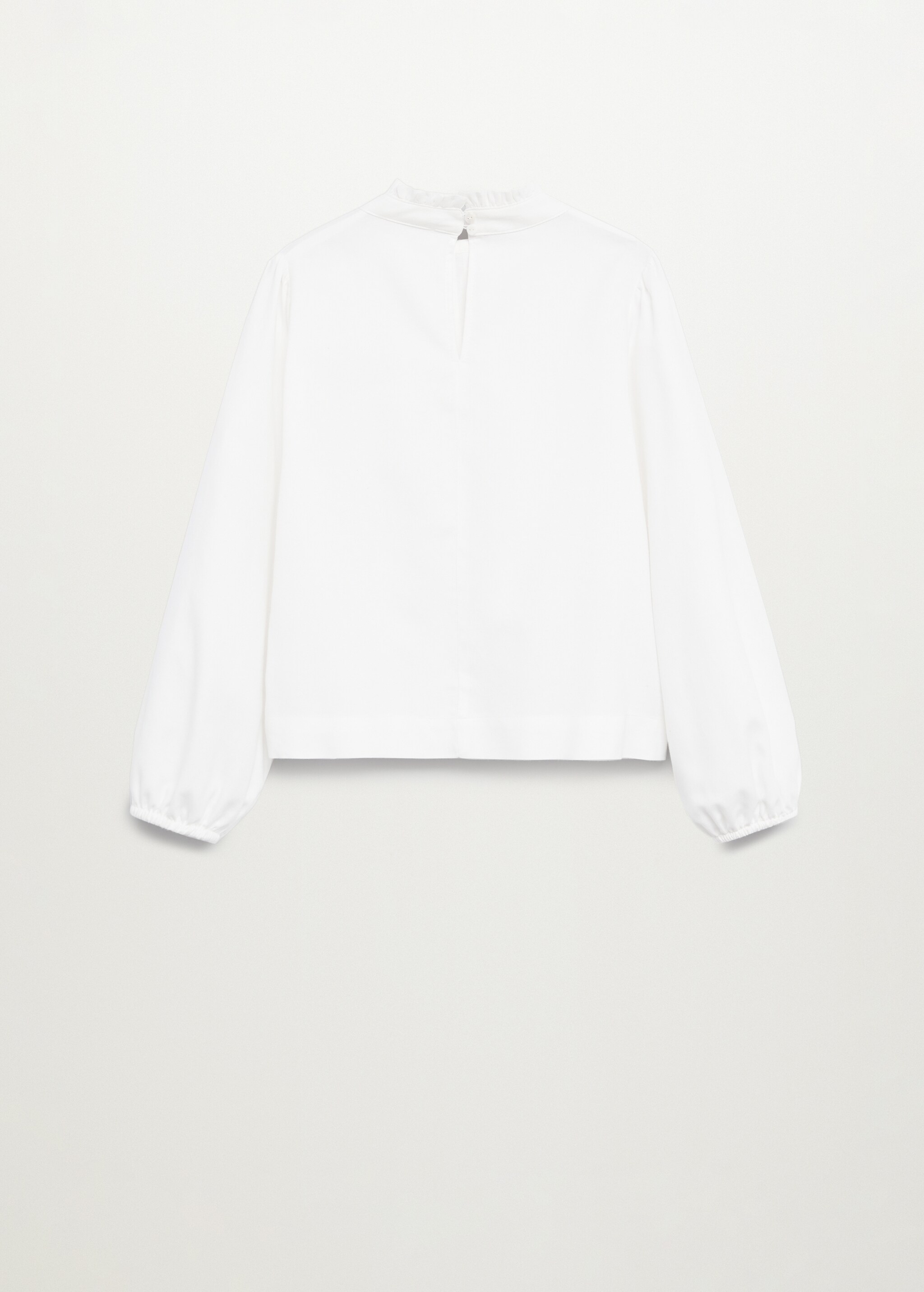 Ruffled neck blouse - Reverse of the article