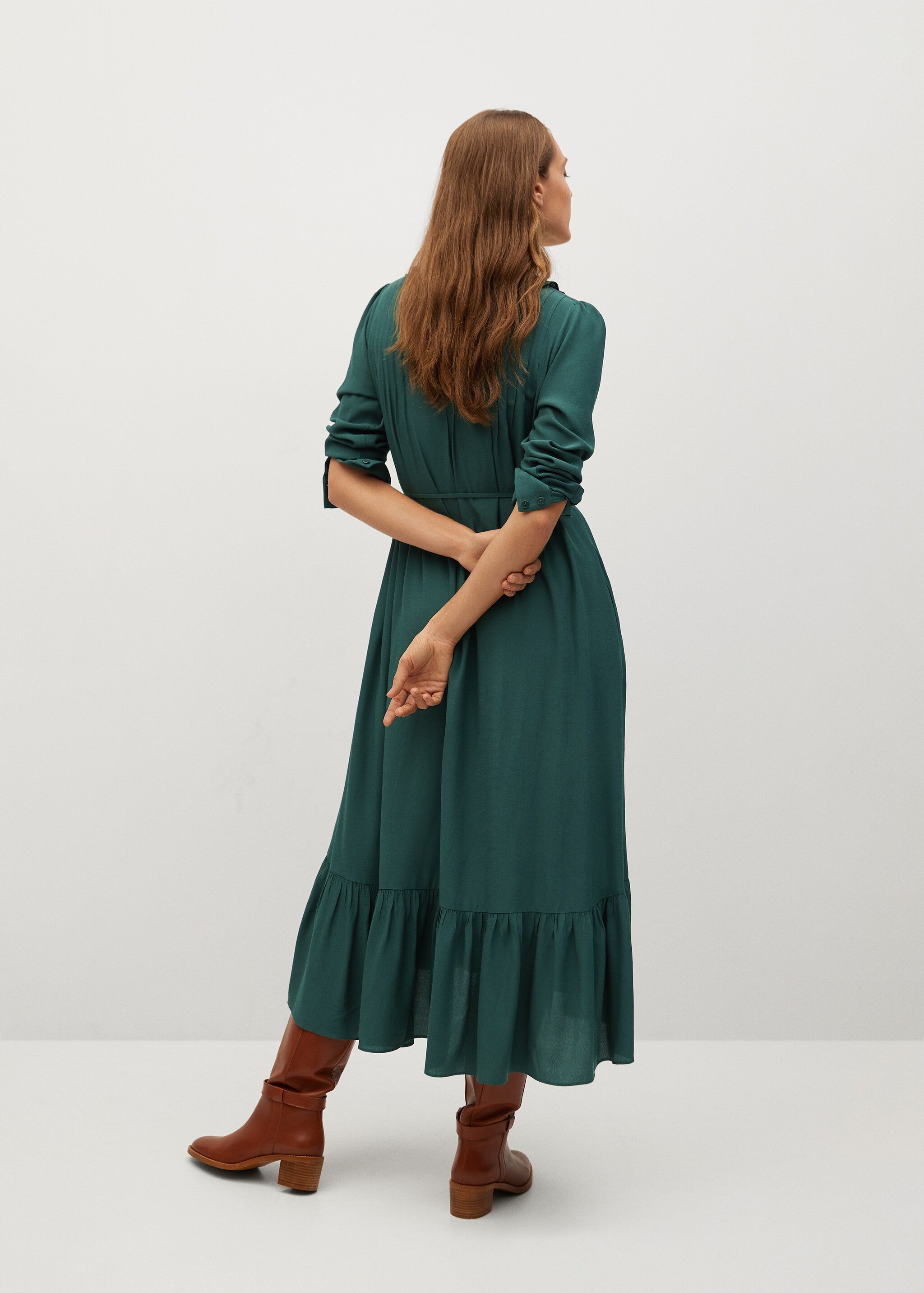 Vestido fluido volantes - Reverso del artículo