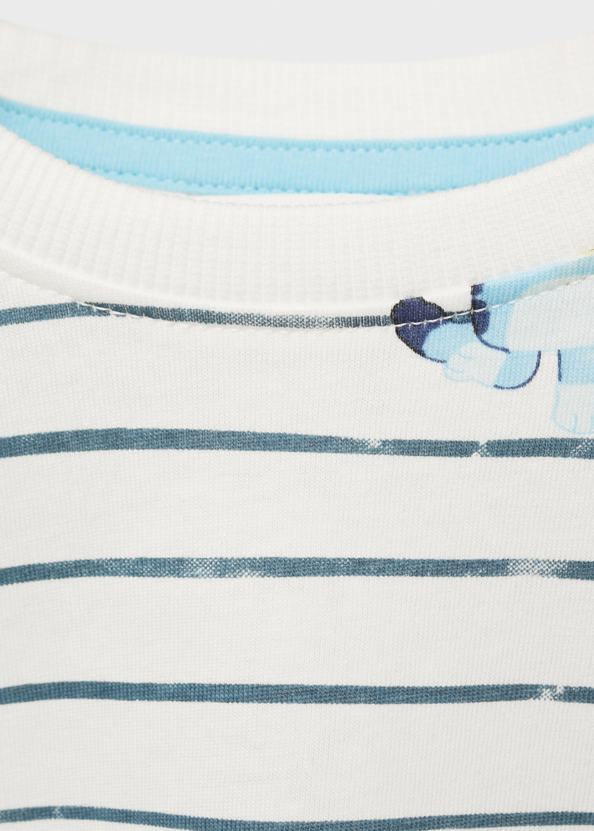 Bluey printed t-shirt - Details of the article 8, Off White. Ref: 87061047-00.