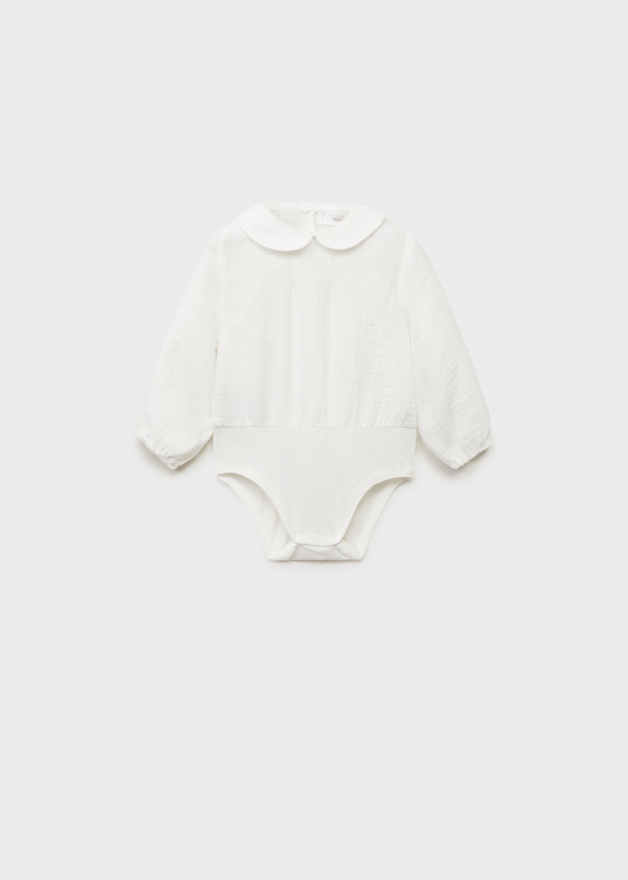 Cotton bodysuit blouse - Article without model, Off White. Ref: 87061052-00.