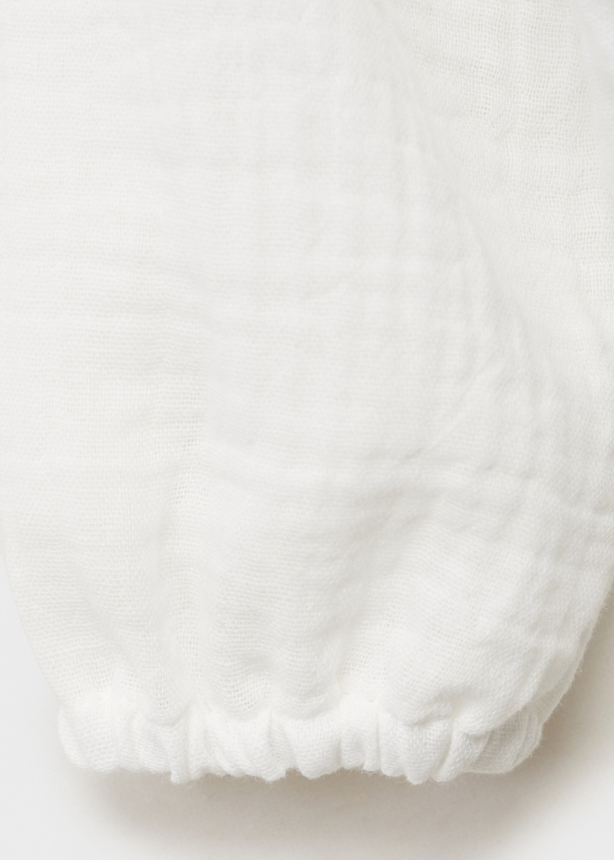 Cotton bodysuit blouse - Details of the article 8, Off White. Ref: 87061052-00.