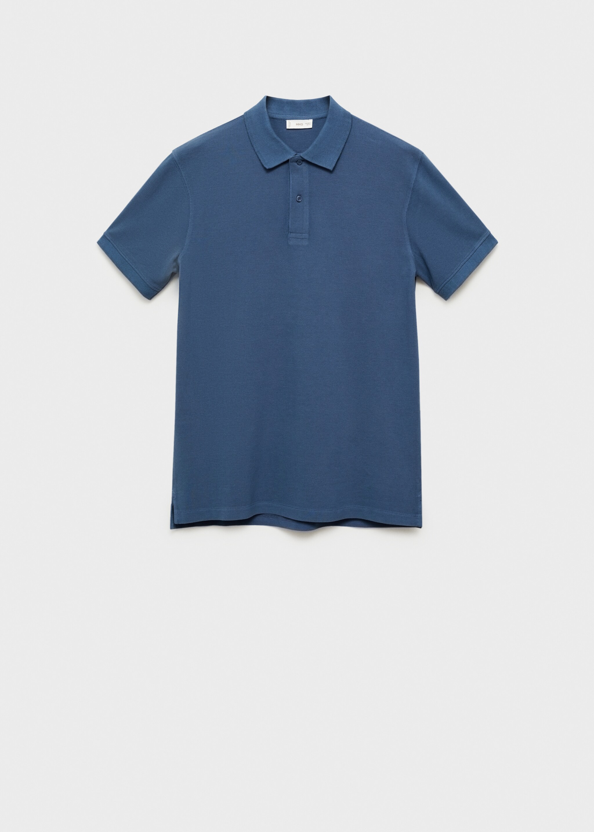 Polo cotó piqué - Article sense model, Blau. Ref: 87061056-00.