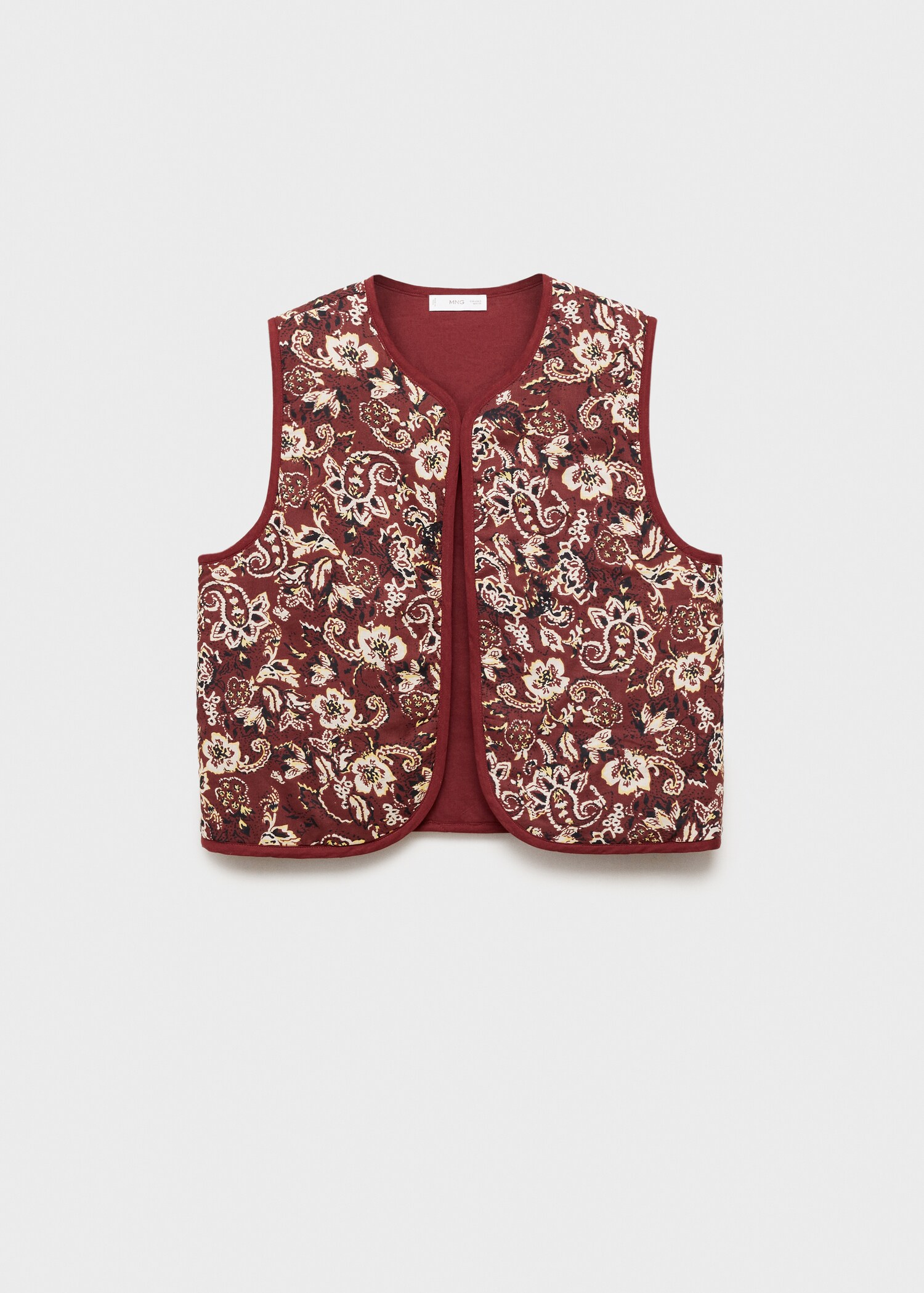 Cropped printed gilet - Article without model