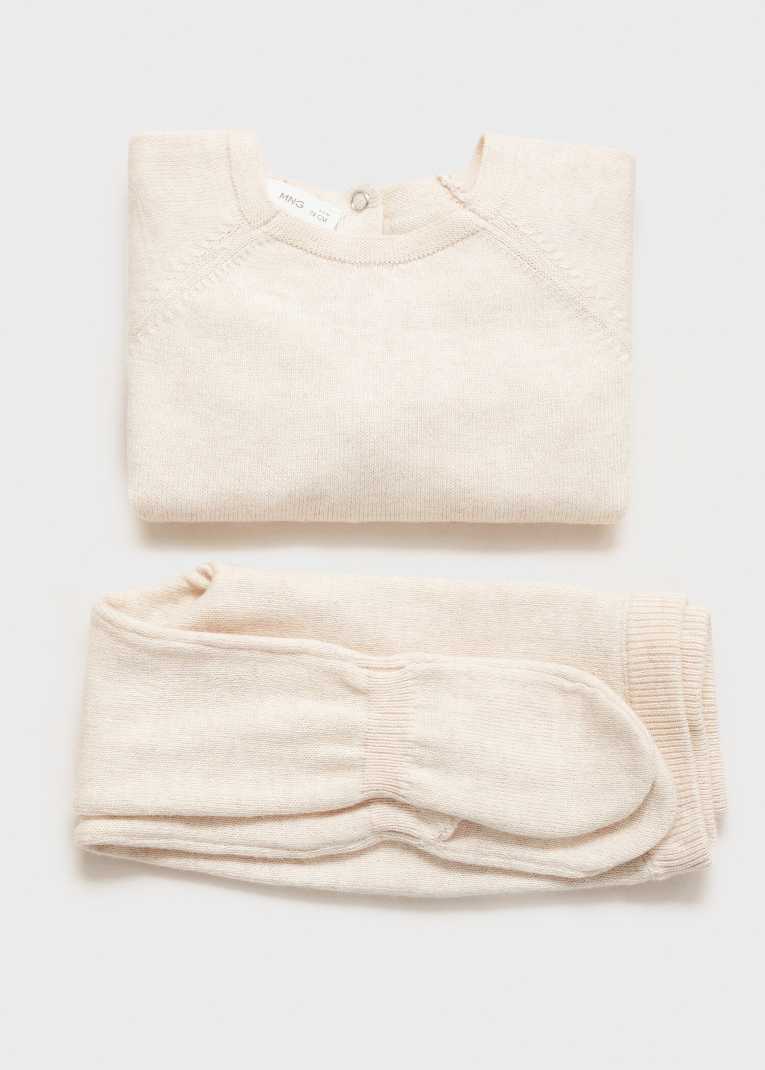 Cotton footed trousers - Details of the article 0