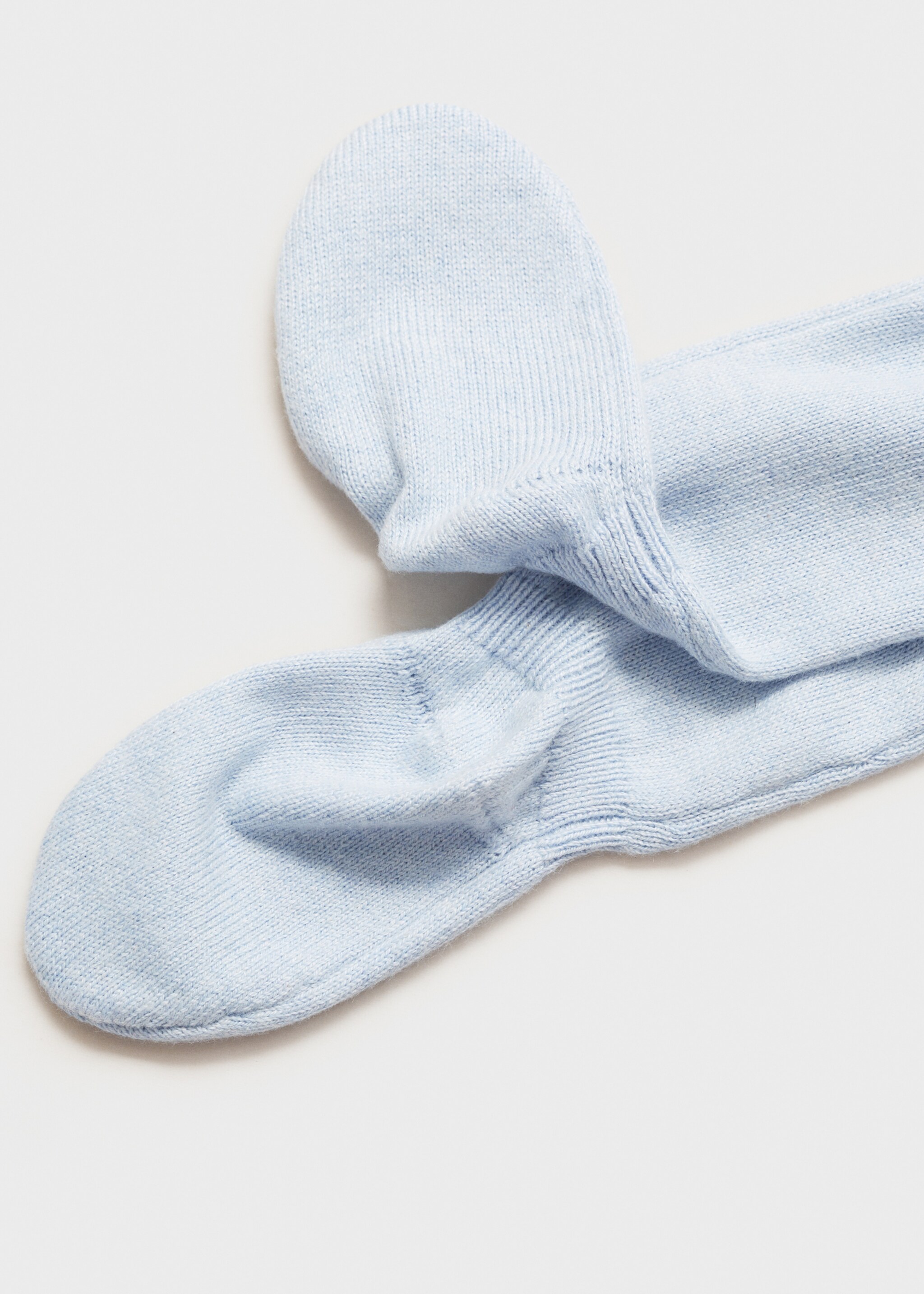 Cotton footed trousers - Details of the article 8, Sky Blue. Ref: 87061519-00.