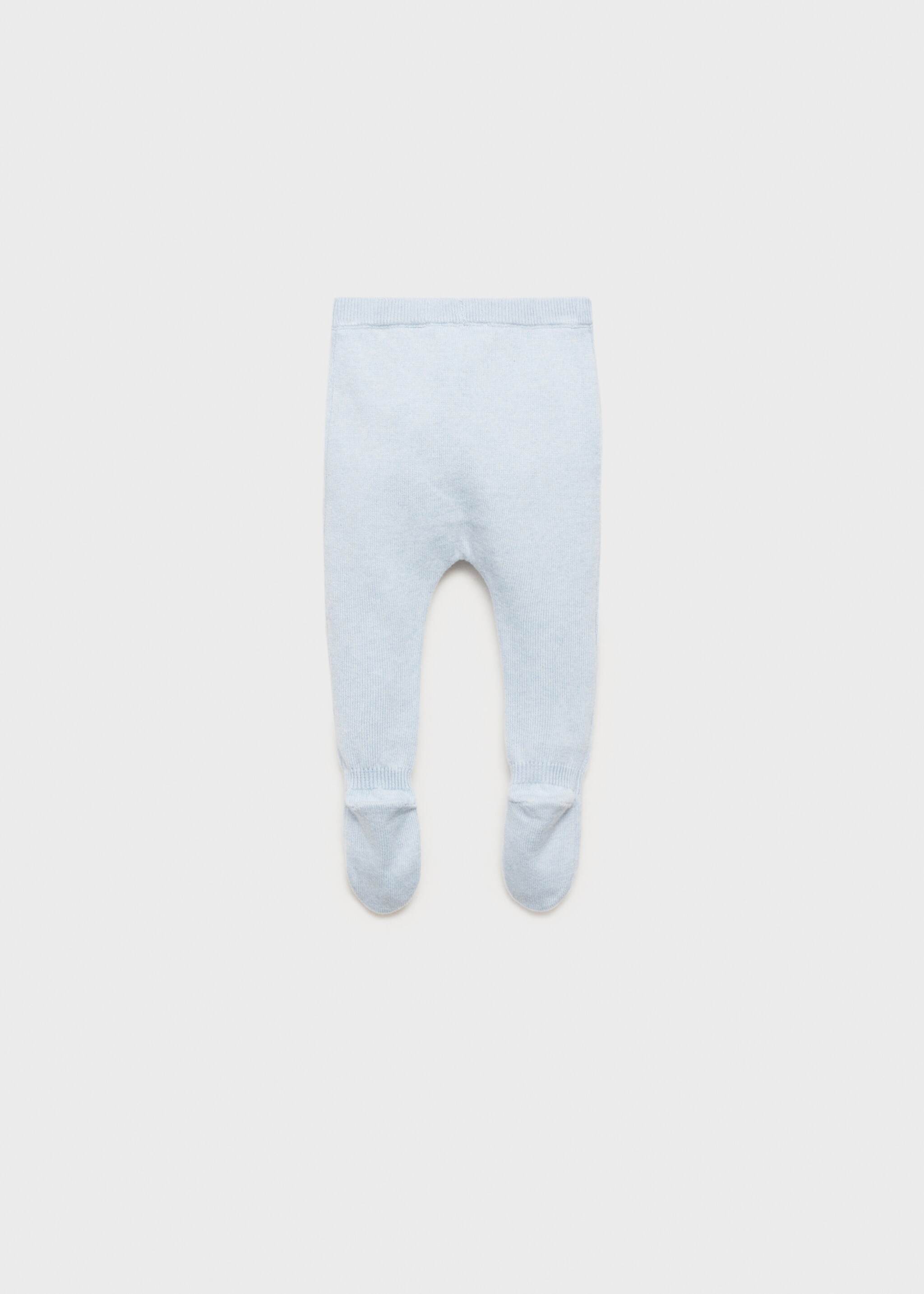 Cotton footed trousers - Reverse of the article, Sky Blue. Ref: 87061519-00.