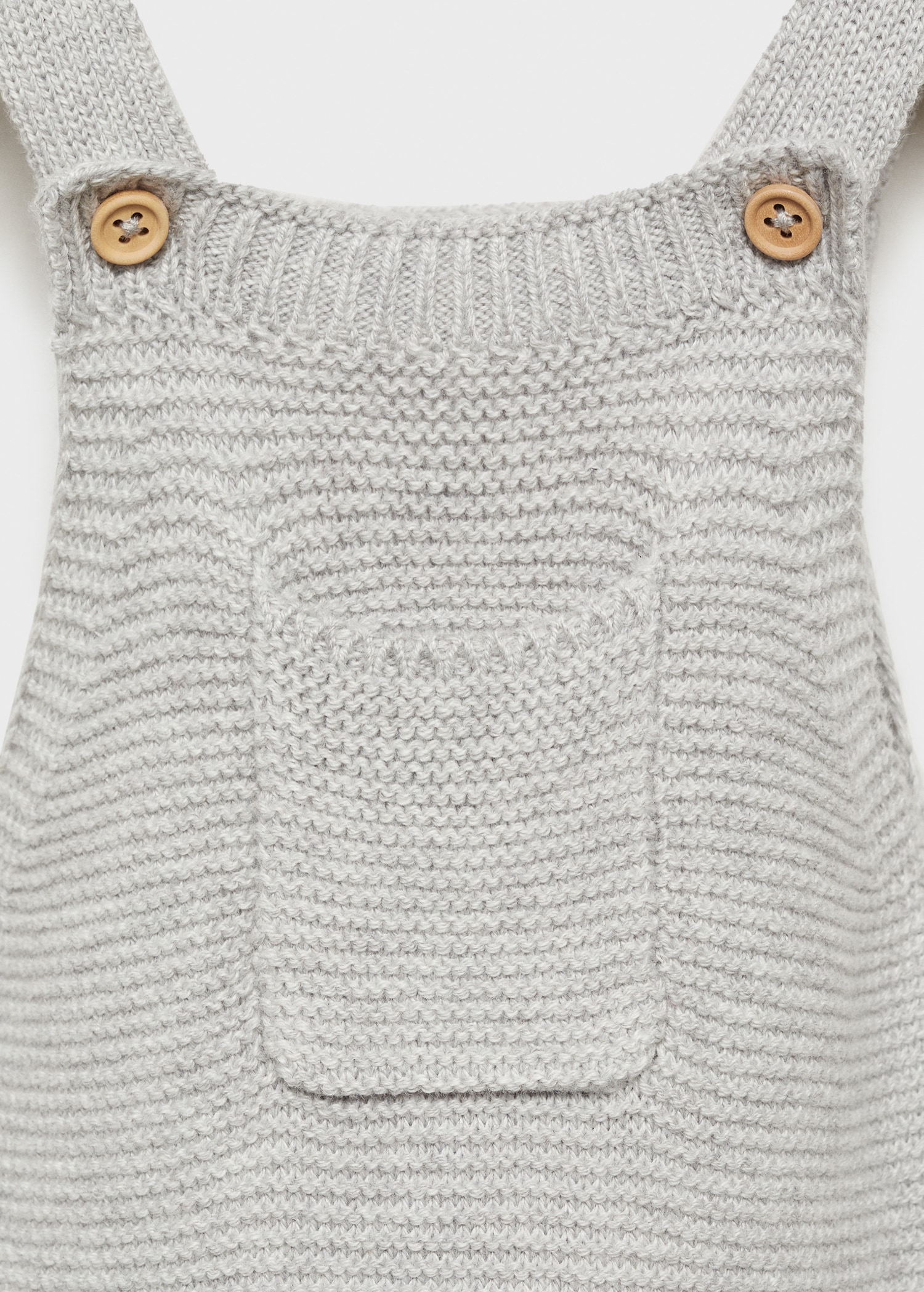 Cotton knit dungarees - Details of the article 8