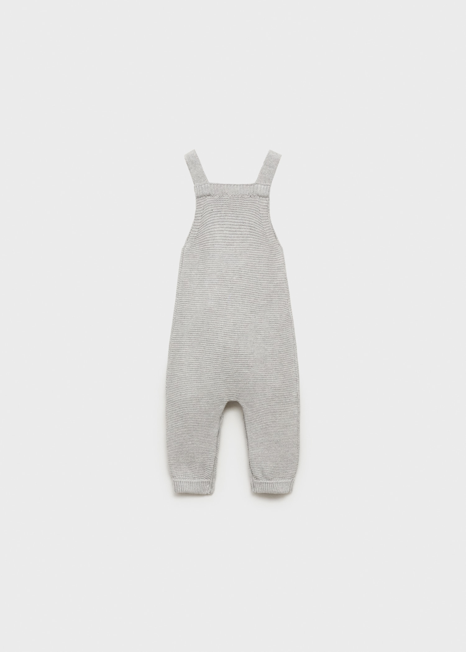 Cotton knit dungarees - Reverse of the article