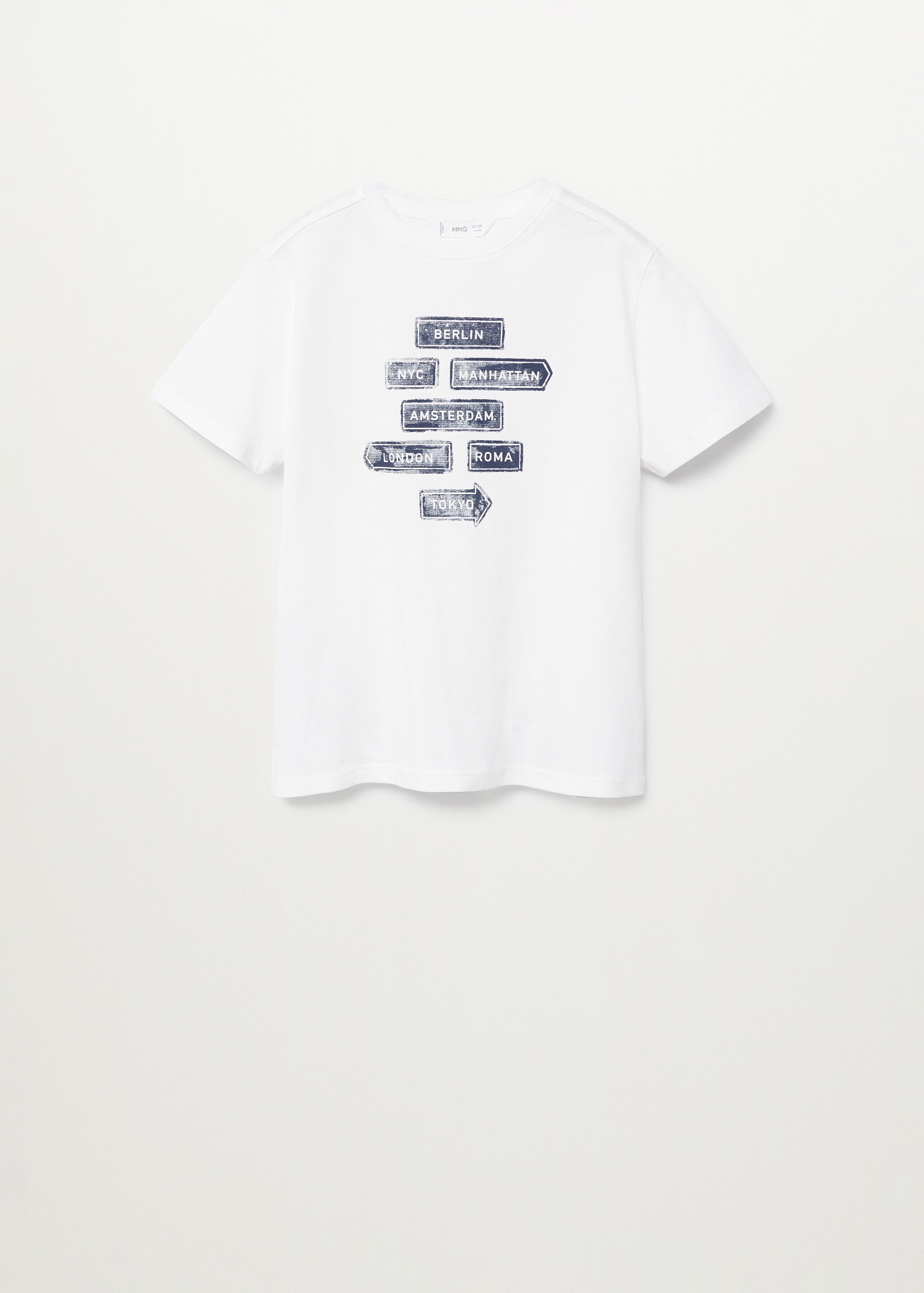 Organic printed cotton t-shirt - Article without model