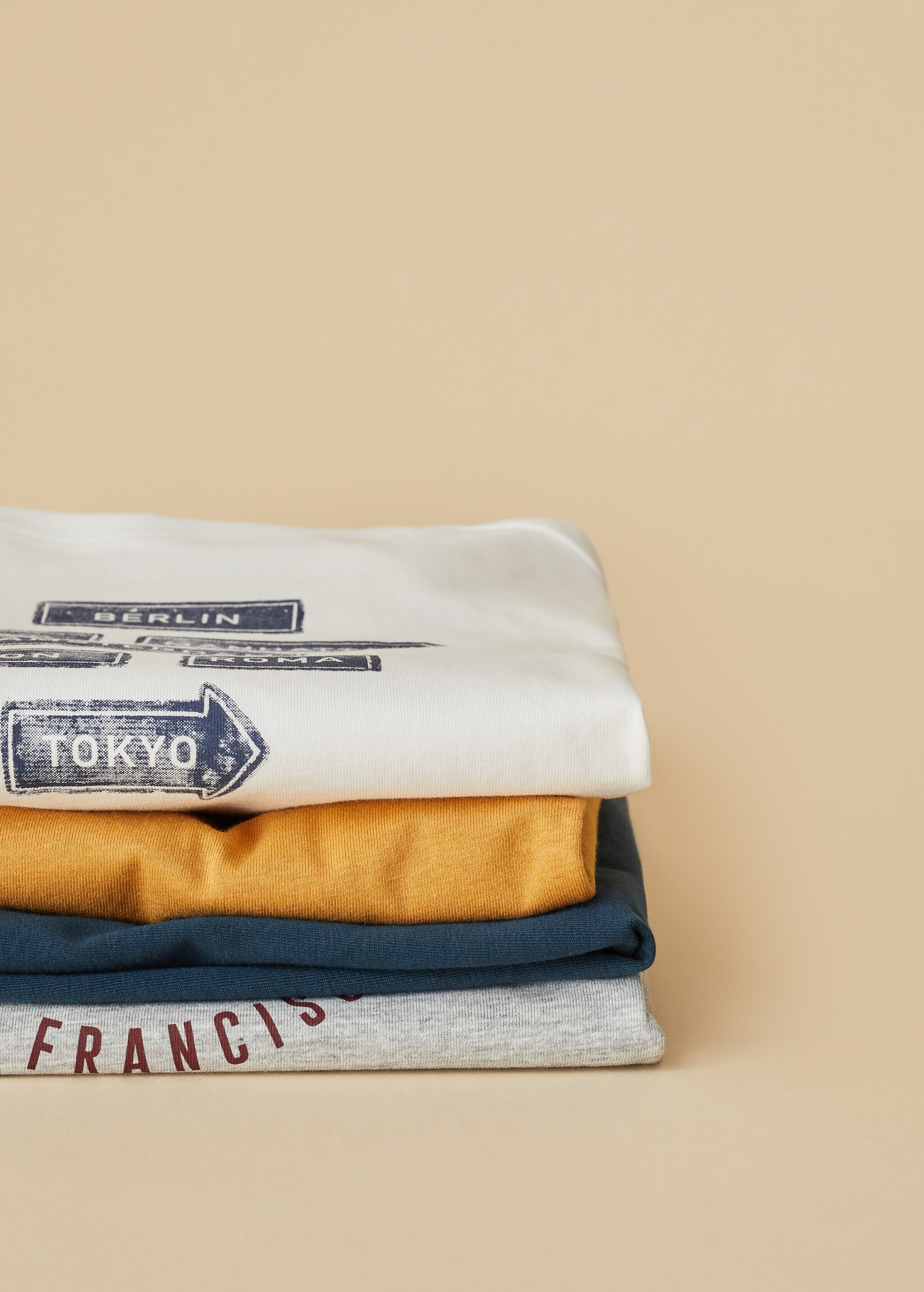 Organic printed cotton t-shirt - Details of the article 1