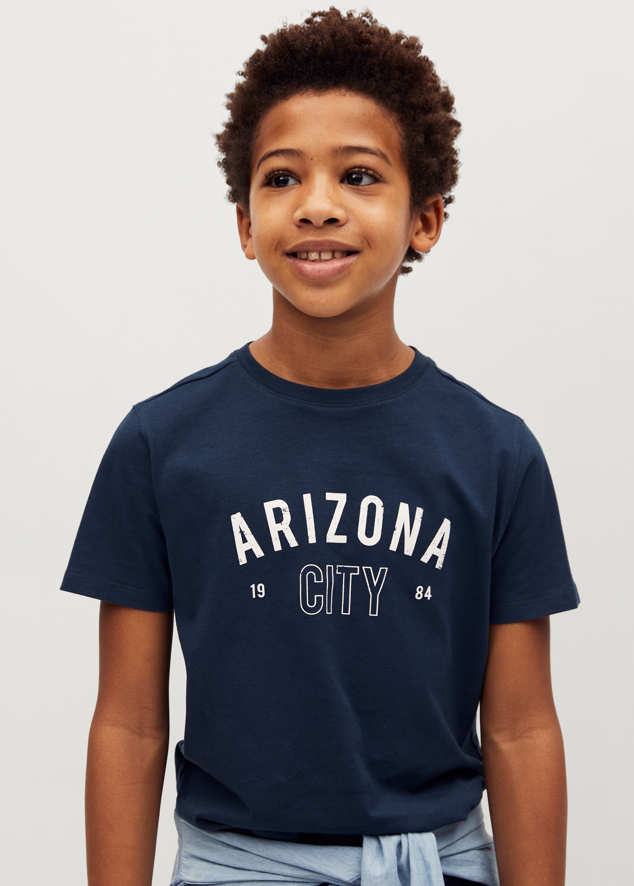 Organic printed cotton t-shirt - Medium plane