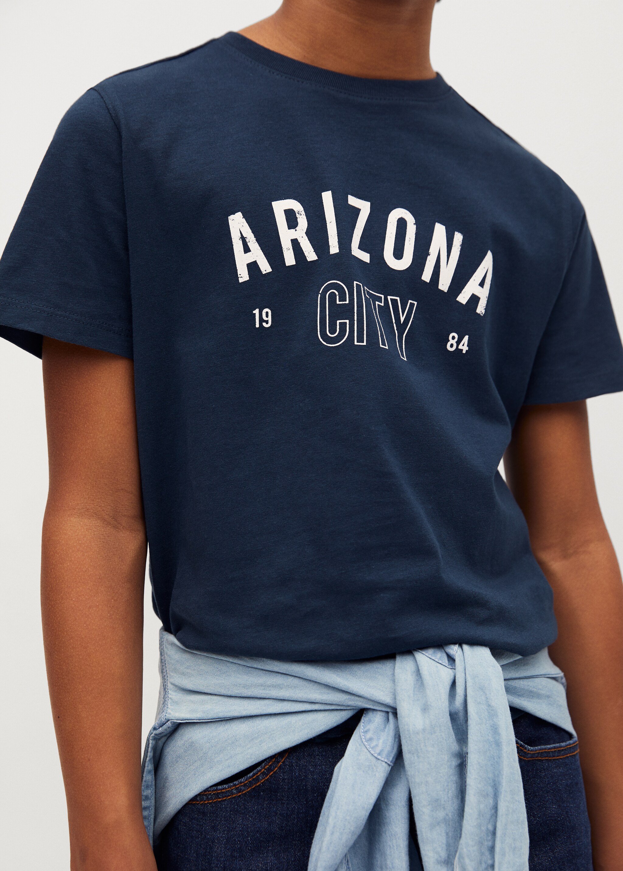 Organic printed cotton t-shirt - Details of the article 1