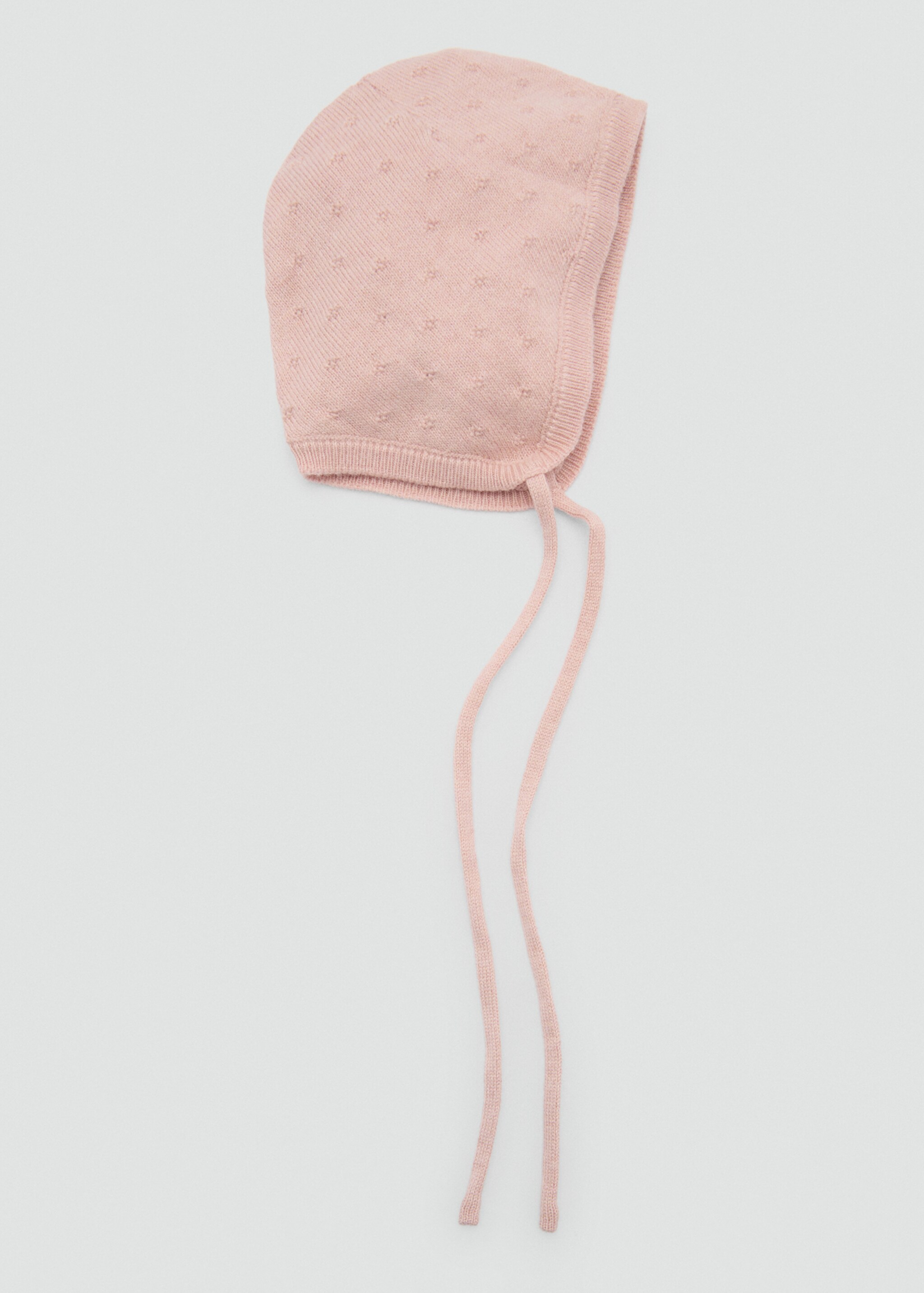 Knitted bonnet - Article without model, Pink. Ref: 87062025-00.