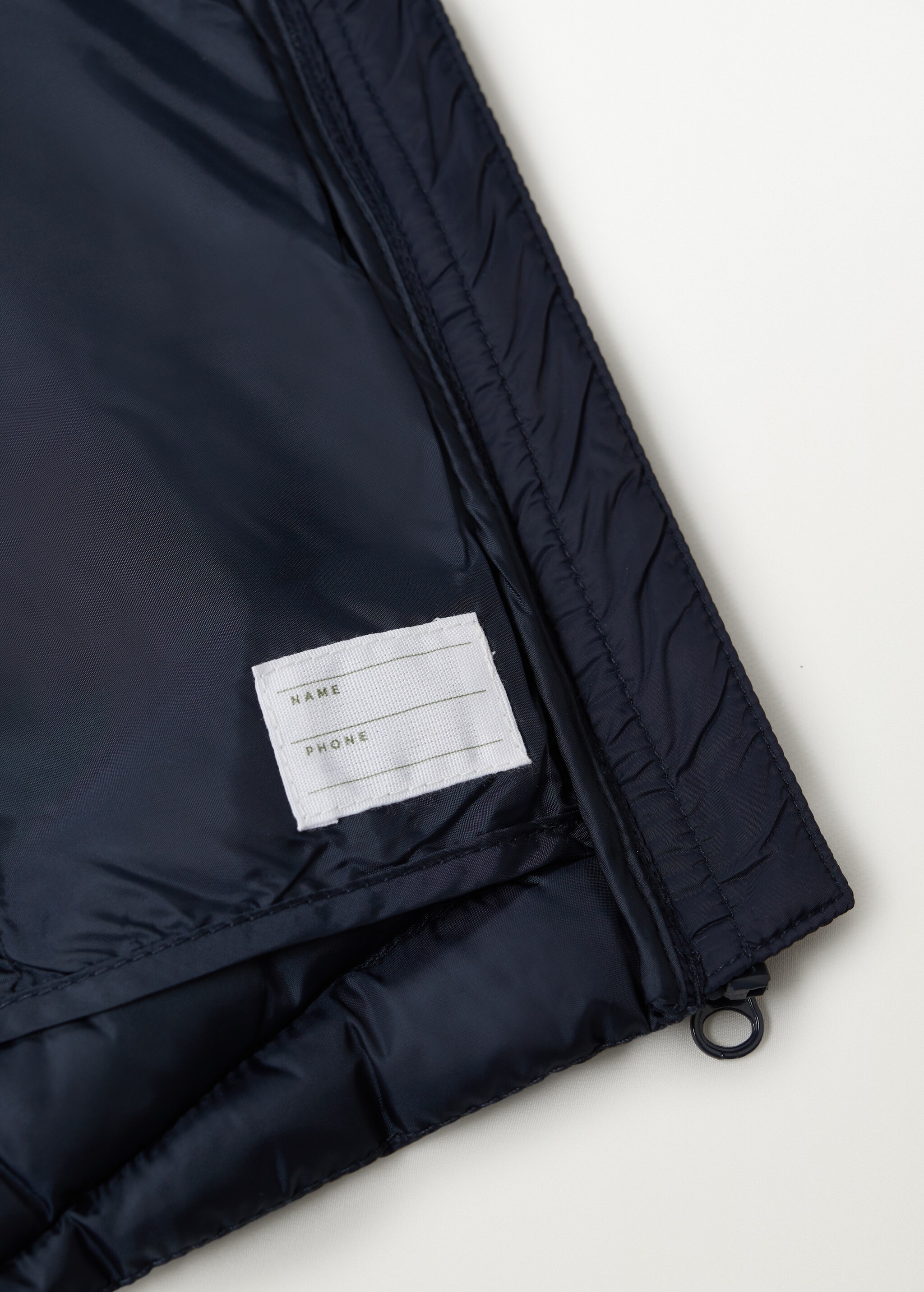 Long collar quilted coat - Details of the article 8