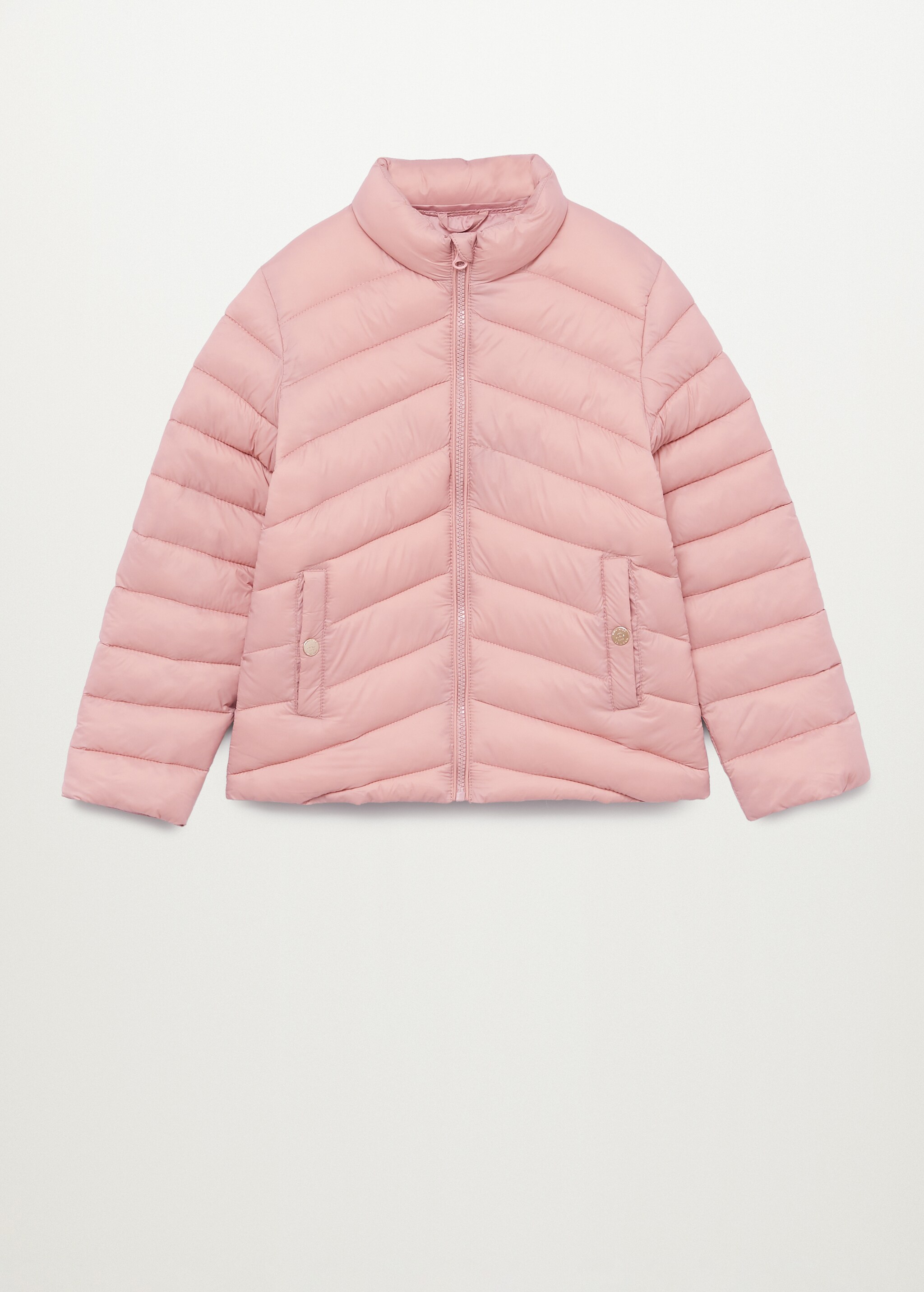Long collar quilted coat - Article without model
