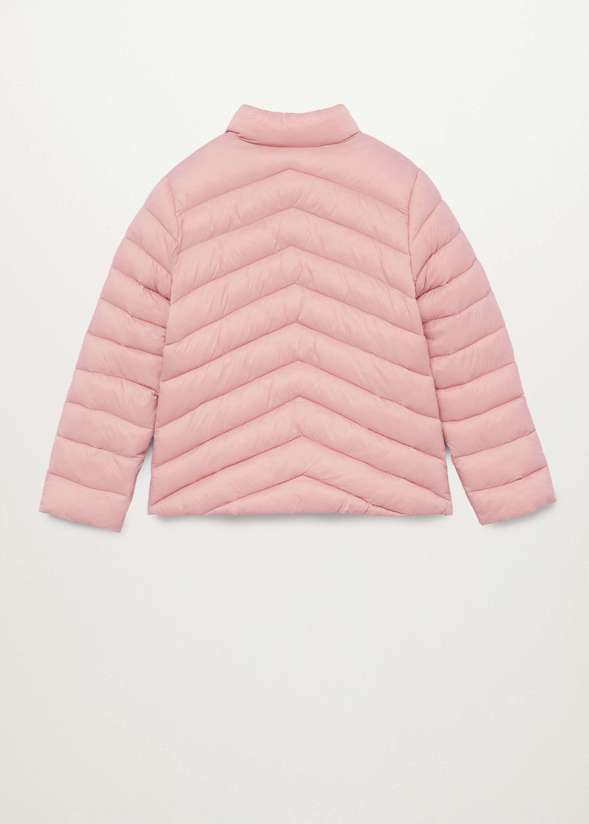 Long collar quilted coat - Reverse of the article
