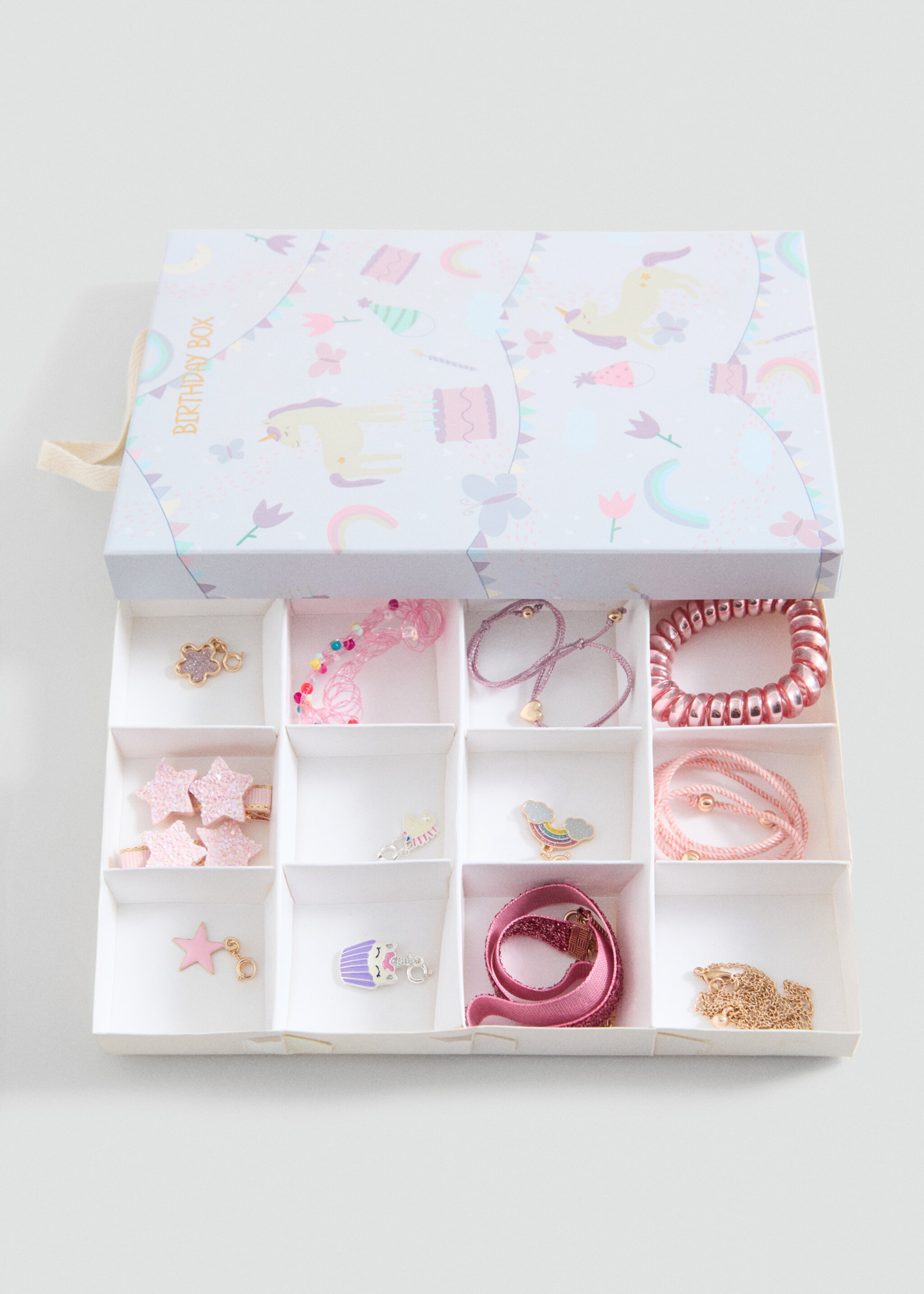 Birthday gift box - Details of the article 2, Pink. Ref: 87062532-00.