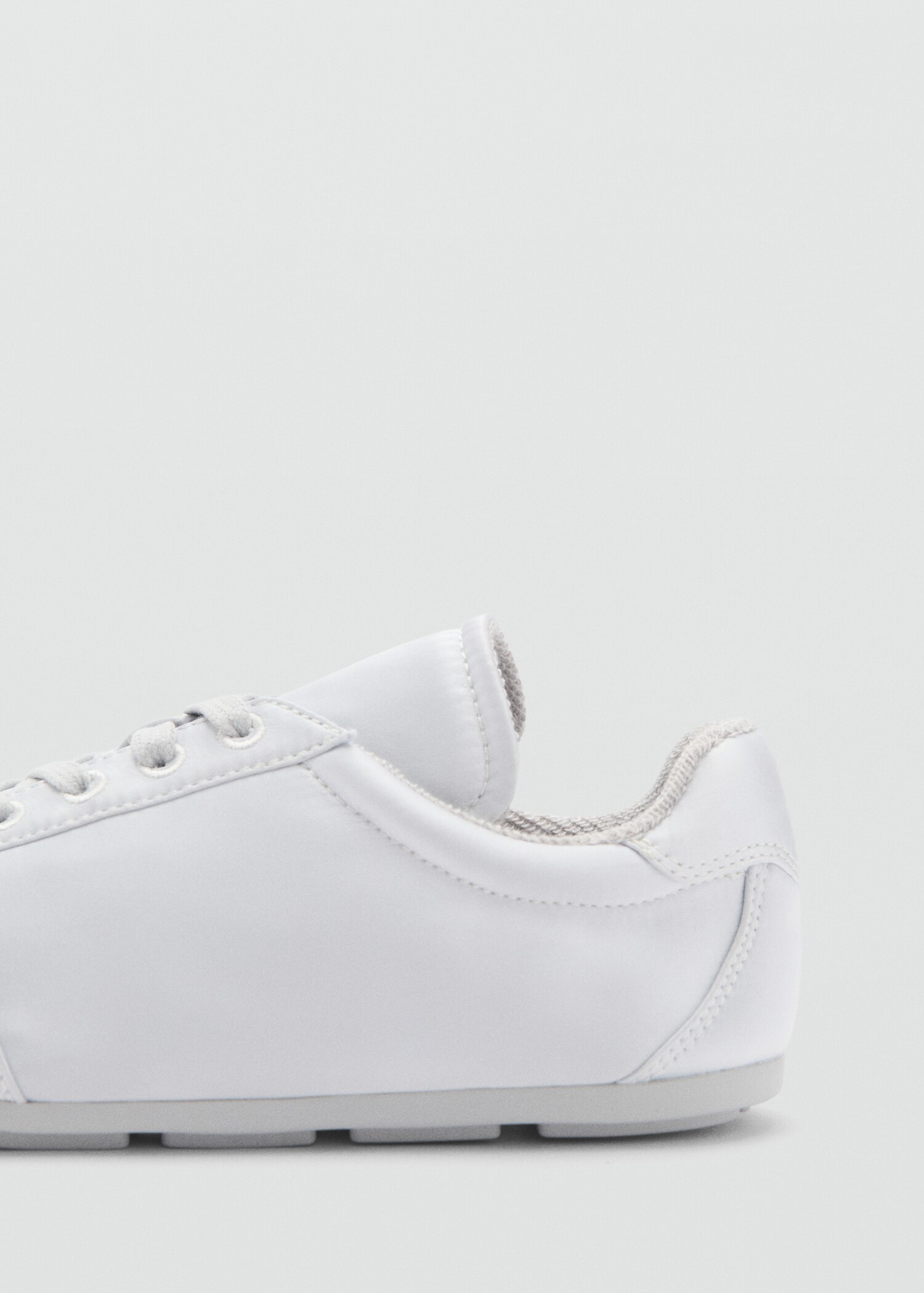 Satin lace-up trainers - Details of the article 1