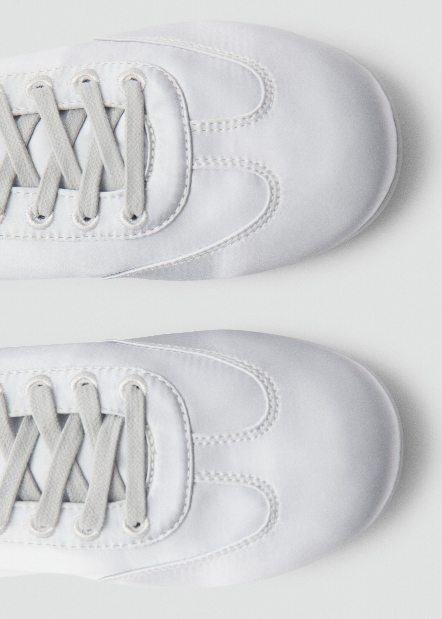Satin lace-up trainers - Details of the article 2