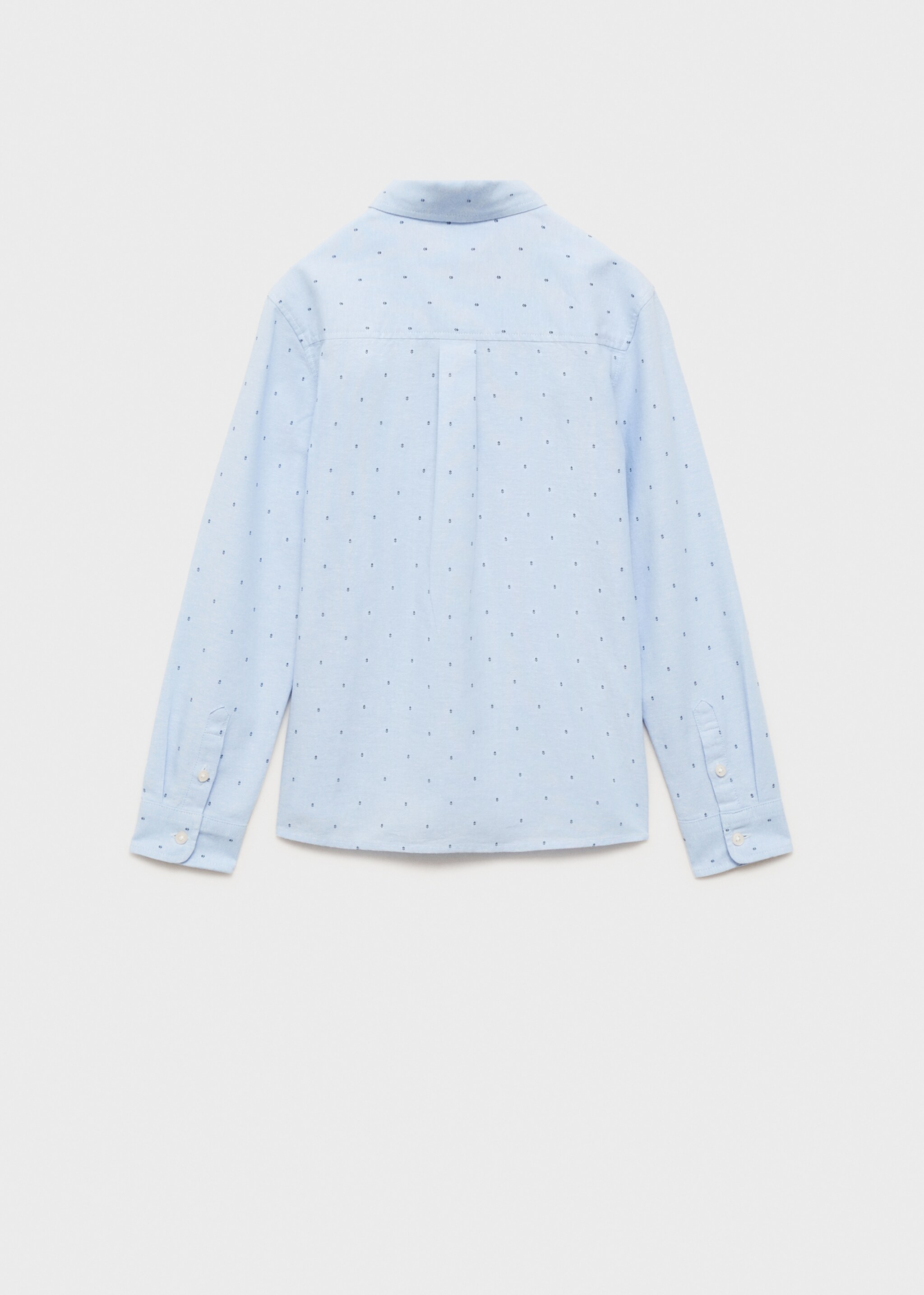 Košile stylu oxford s potiskem - Zadní strana zboží, Modrá obloha. Ref: 87062534-00.