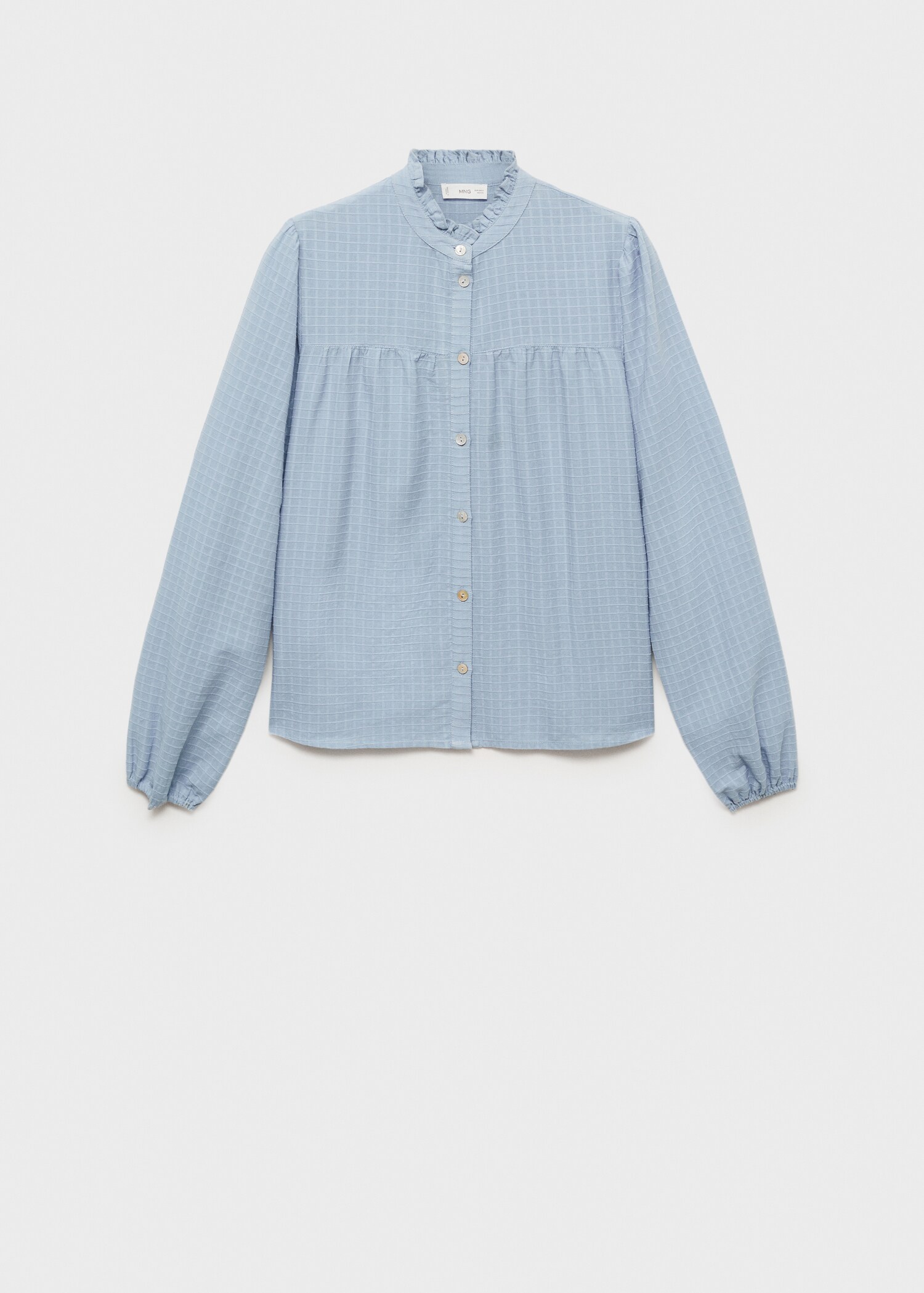 Textured check blouse - Article without model