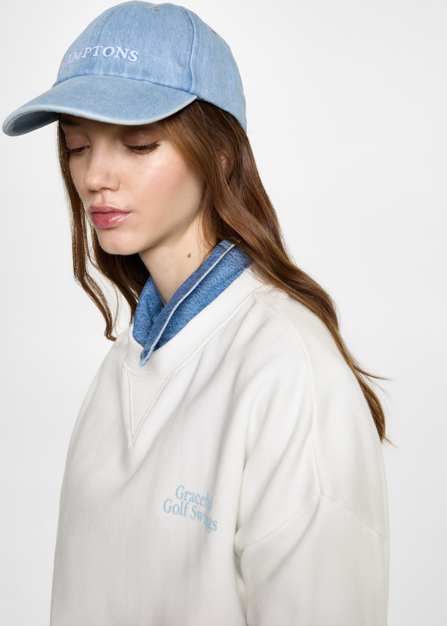 Baumwoll-Sweatshirt mit Aufschrift - Detail des Artikels 1