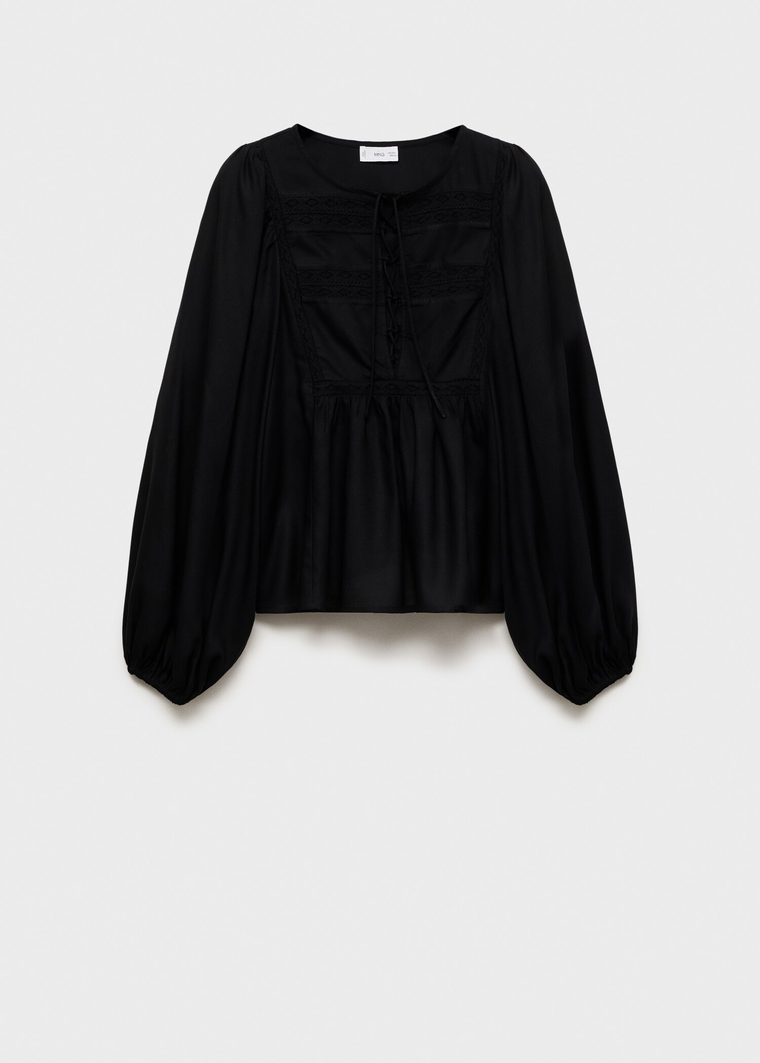 Blouse met pofmouwen - Artikel zonder model