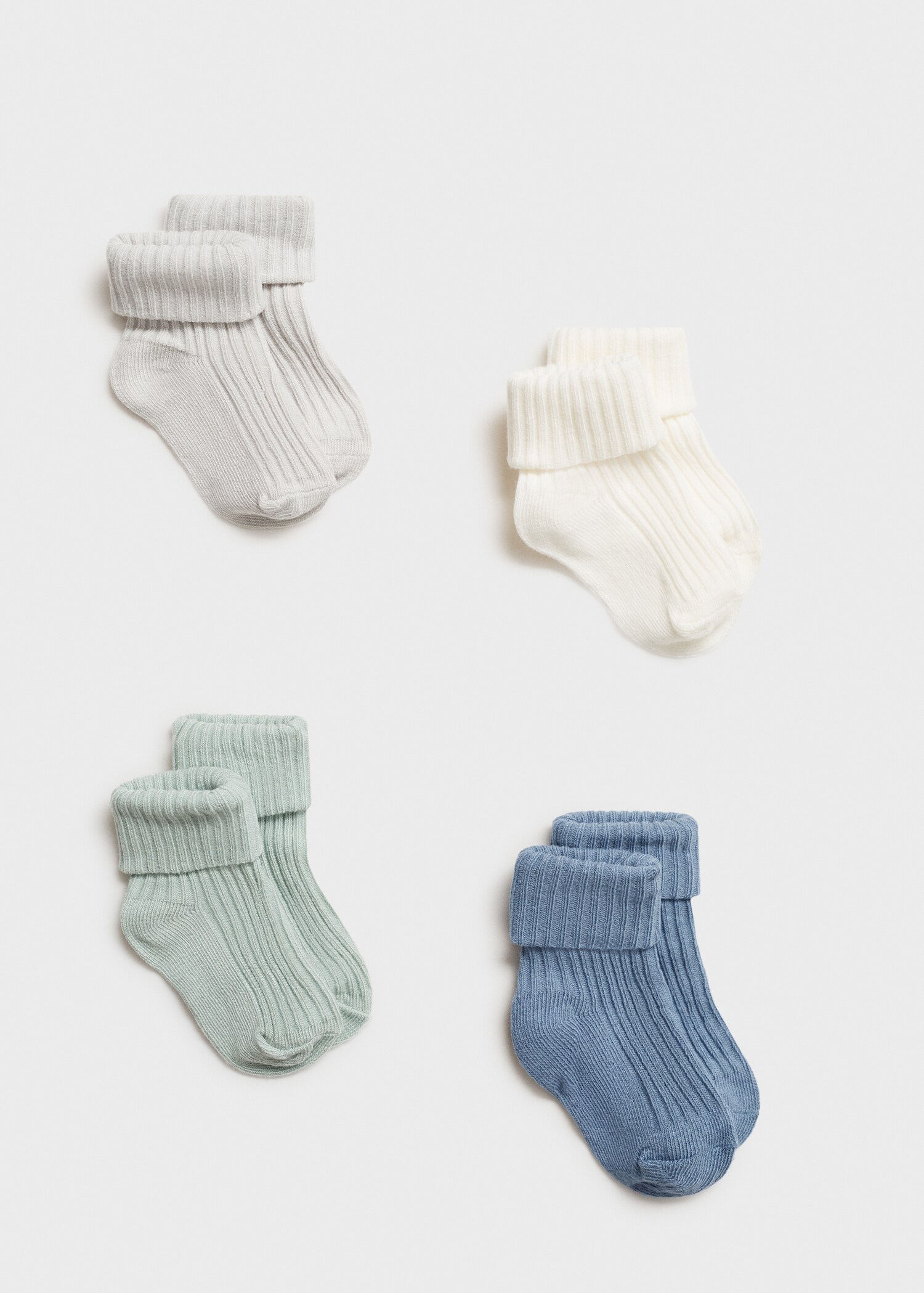4 pack ribbed socks - Article without model