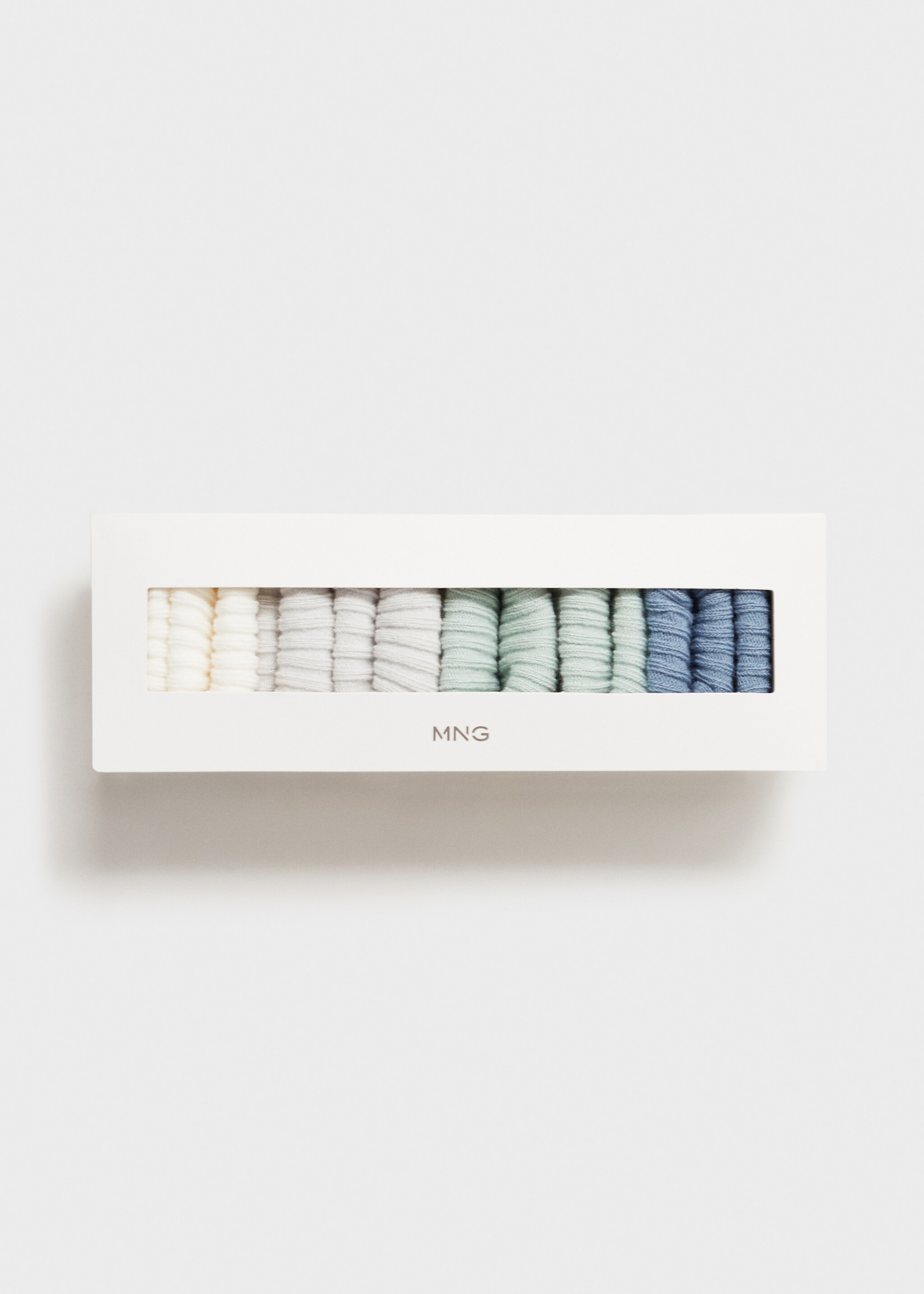 4 pack ribbed socks - Reverse of the article, Green. Ref: 87062541-00.