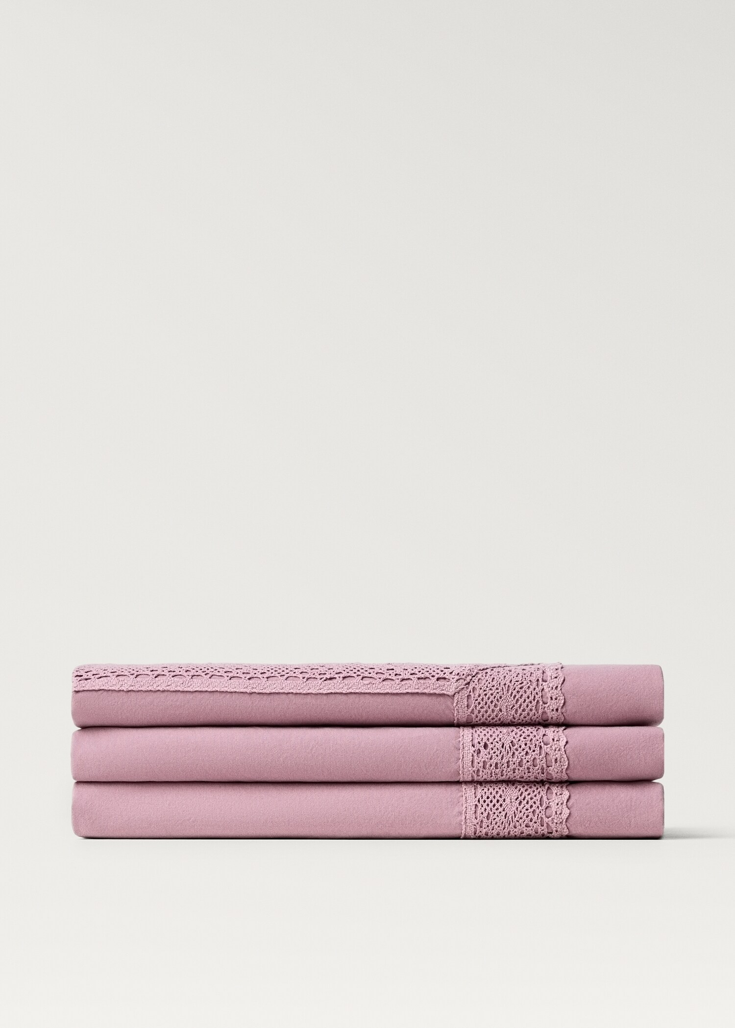 Τραπεζομάντηλο από βαμβάκι με δαντέλα για 6 έως 8 άτομα - Προϊόν χωρίς μοντέλο