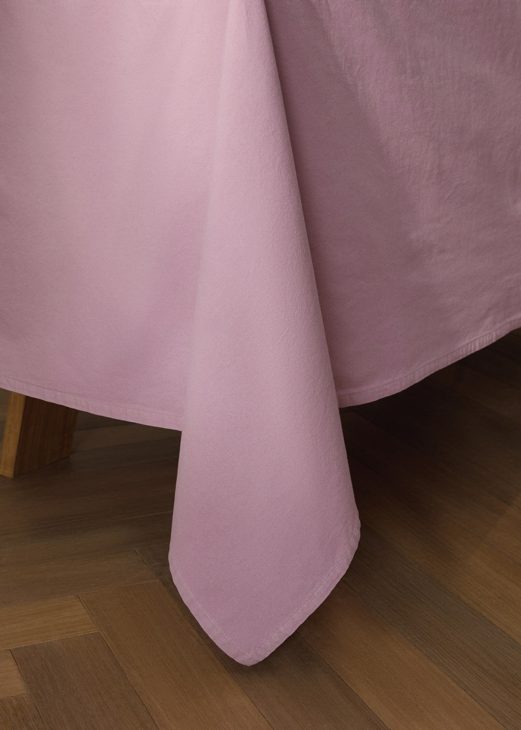 Τραπεζομάντηλο από βαμβάκι με δαντέλα για 6 έως 8 άτομα - Λεπτομέρεια του προϊόντος 8, Λιλά. Ref: 87062546-00.