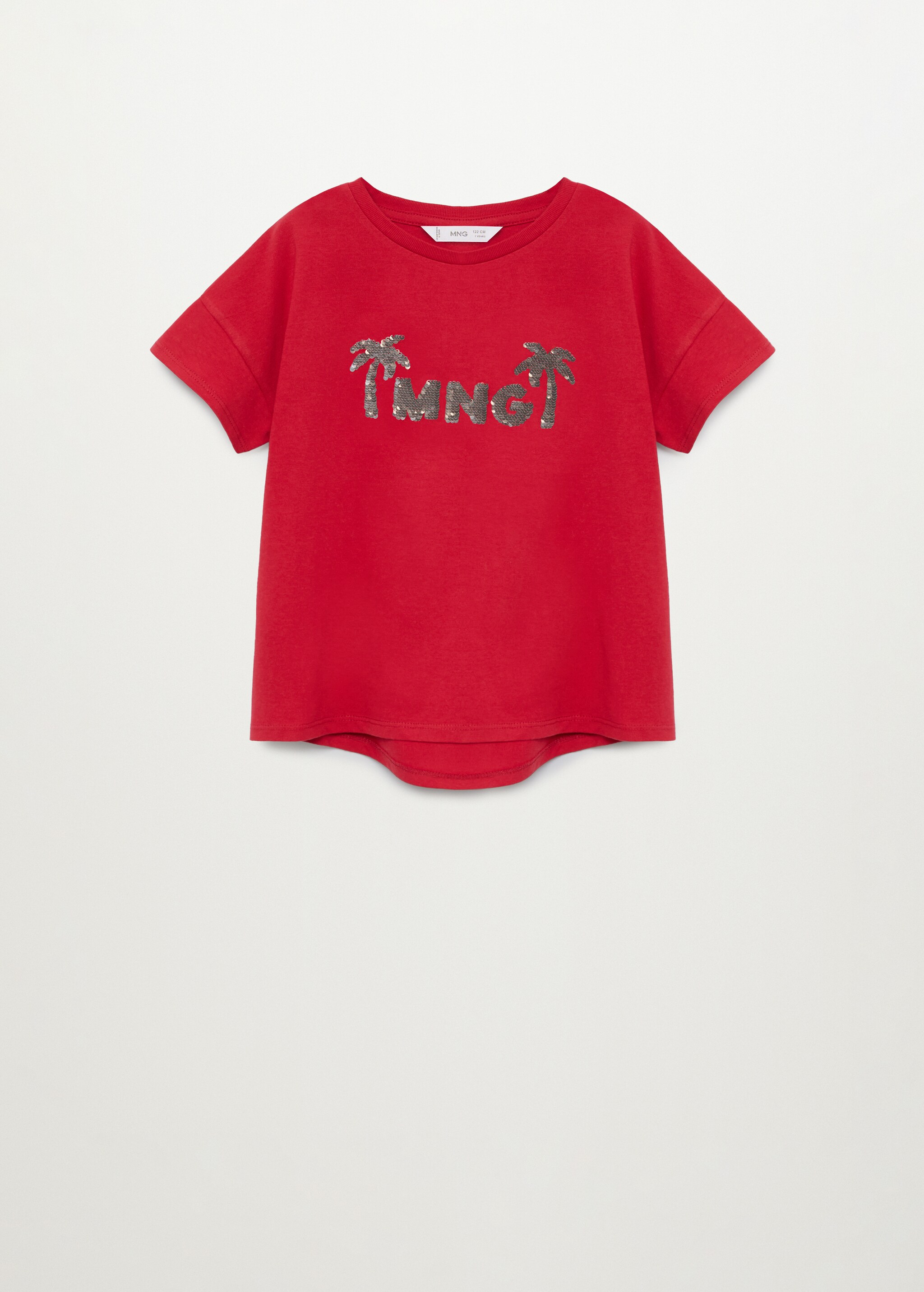 Camiseta logo lentejuelas reversibles - Plano medio