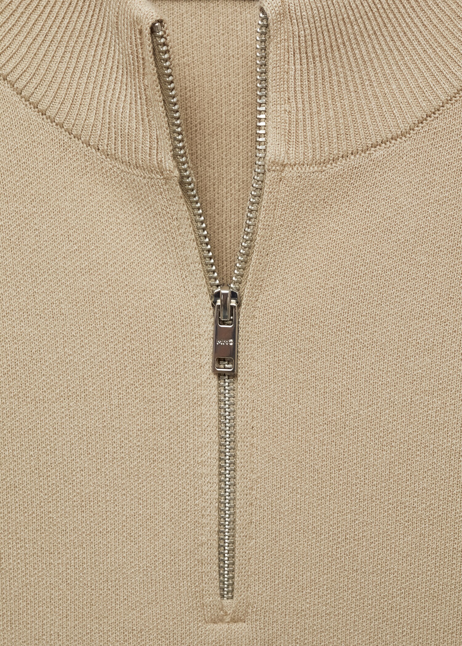 Perkins-neck sweater with zip - Details of the article 8