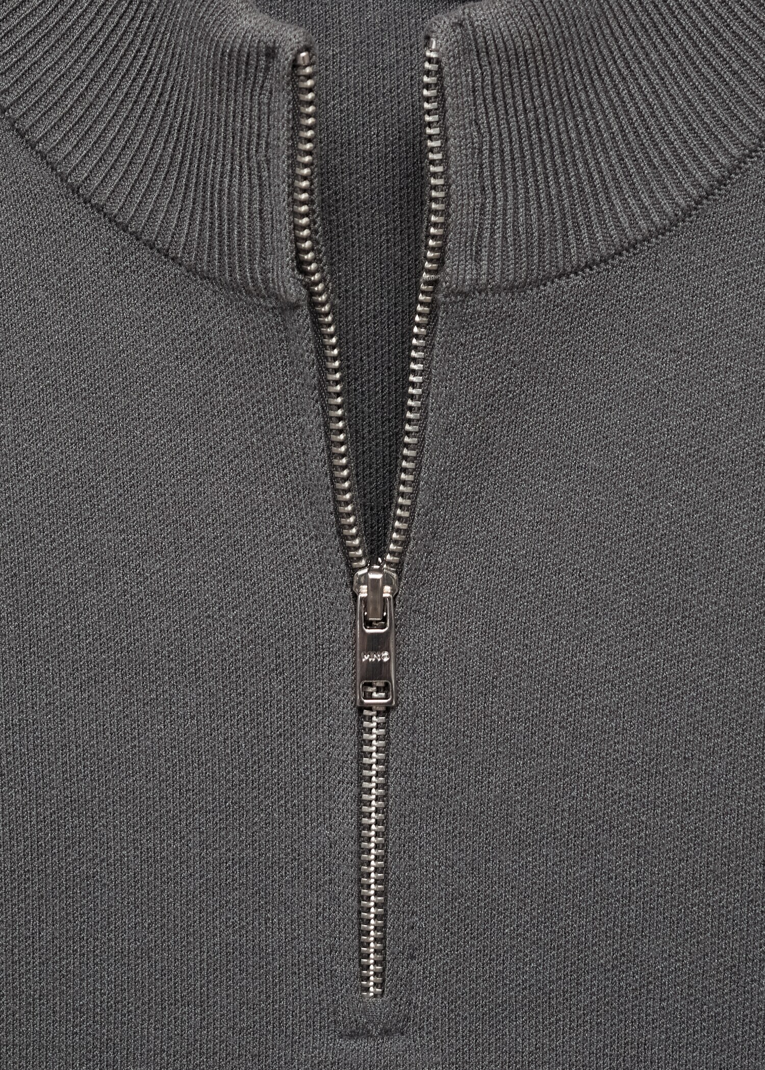 Perkins-neck sweater with zip - Details of the article 8