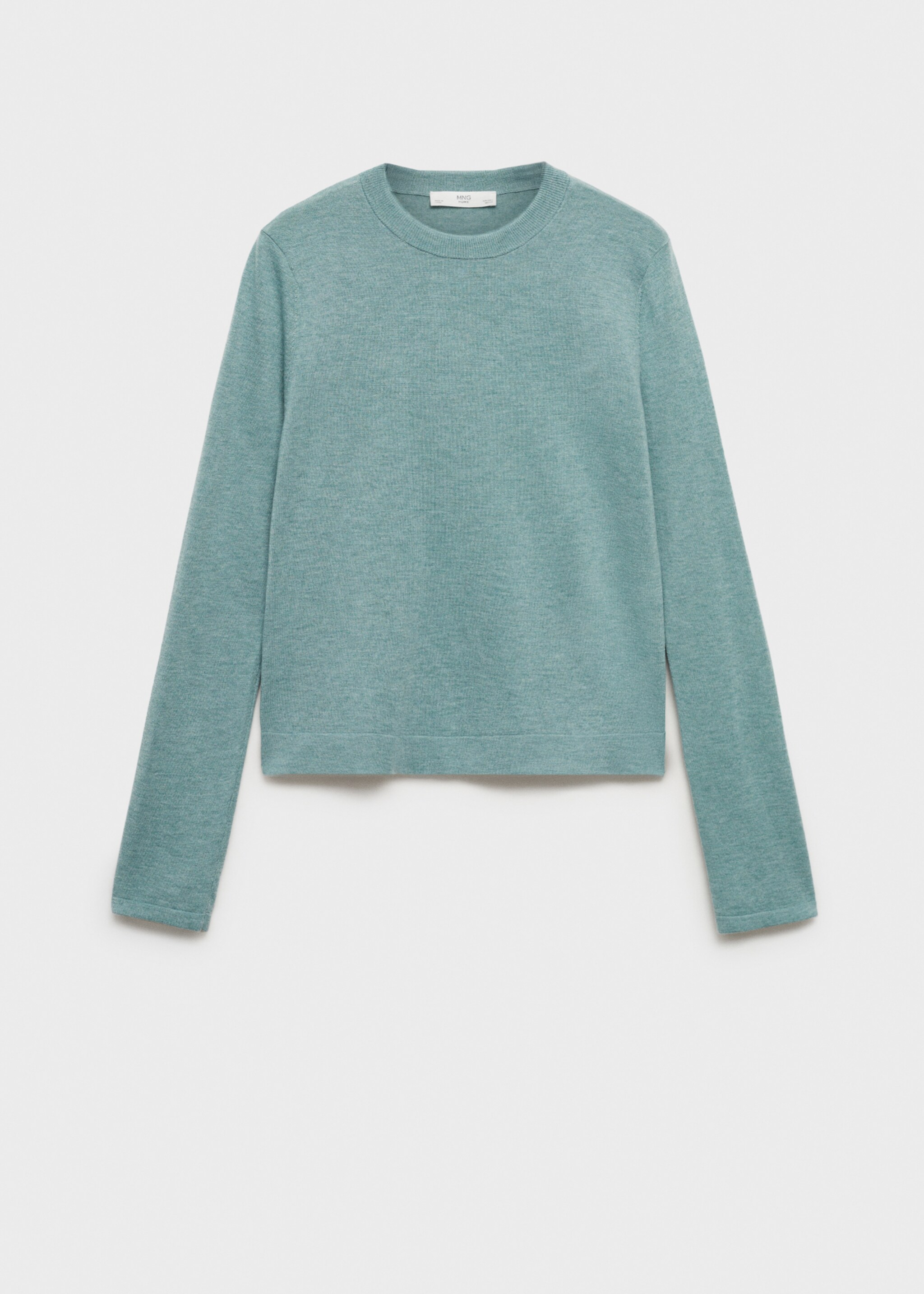 Pletený svetr s kulatým výstřihem - Zboží bez modelu, Mentolová zelená. Ref: 87062892-00.