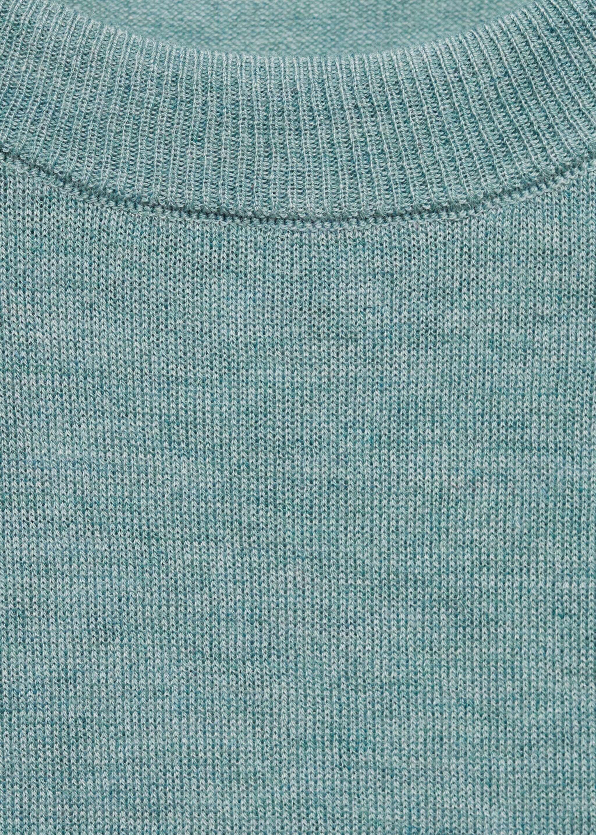 Pletený svetr s kulatým výstřihem - Detail zboží 8, Mentolová zelená. Ref: 87062892-00.