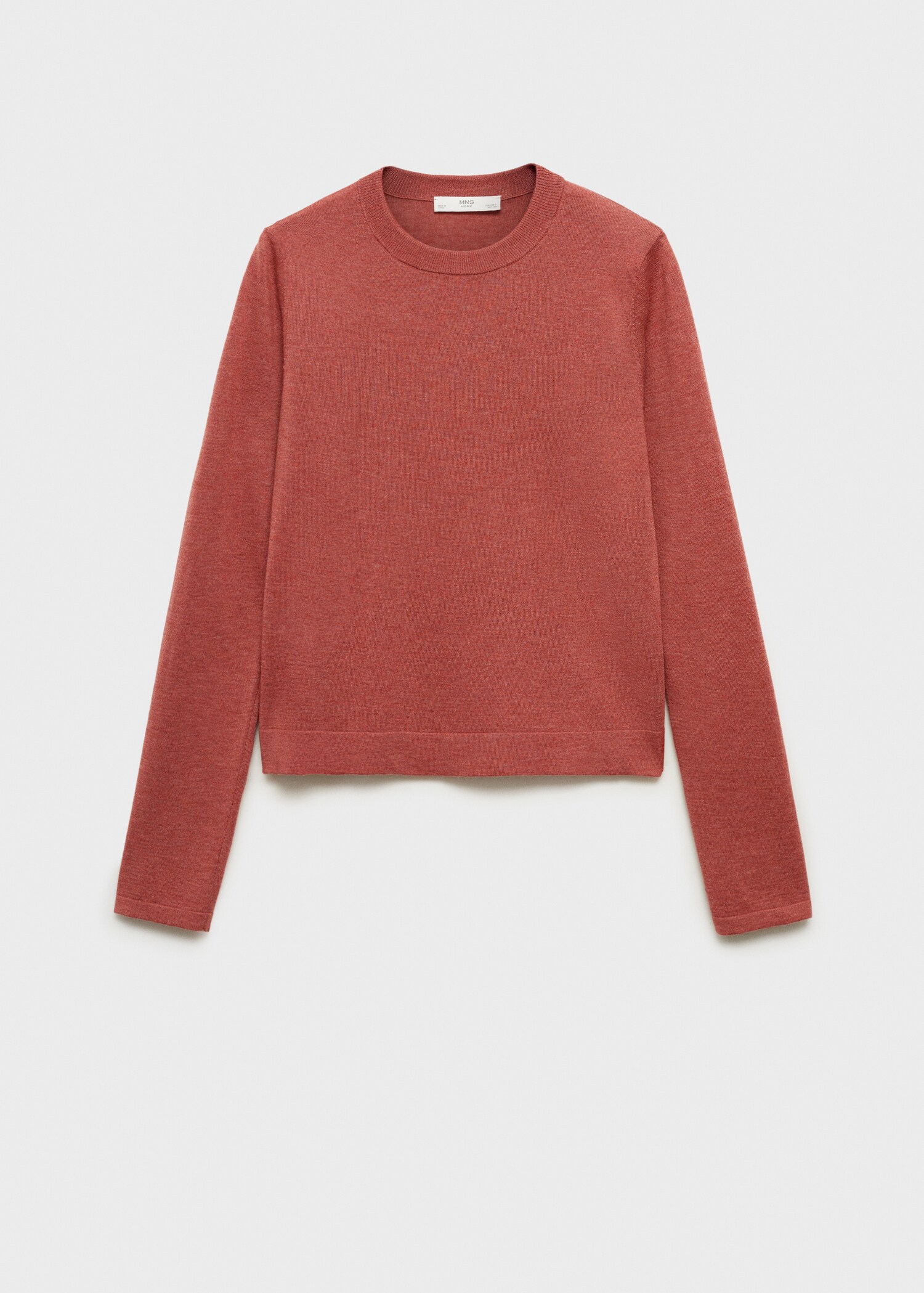 Pletený svetr s kulatým výstřihem - Zboží bez modelu