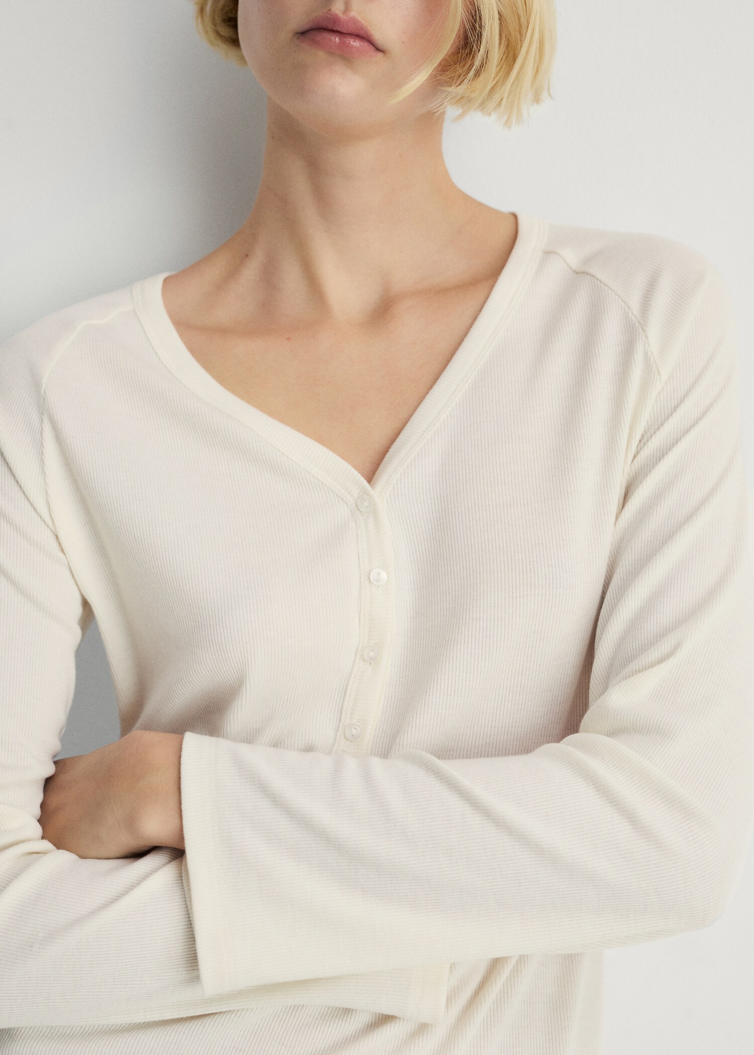 Nachthemd aus Rippstrick - Detail des Artikels 6