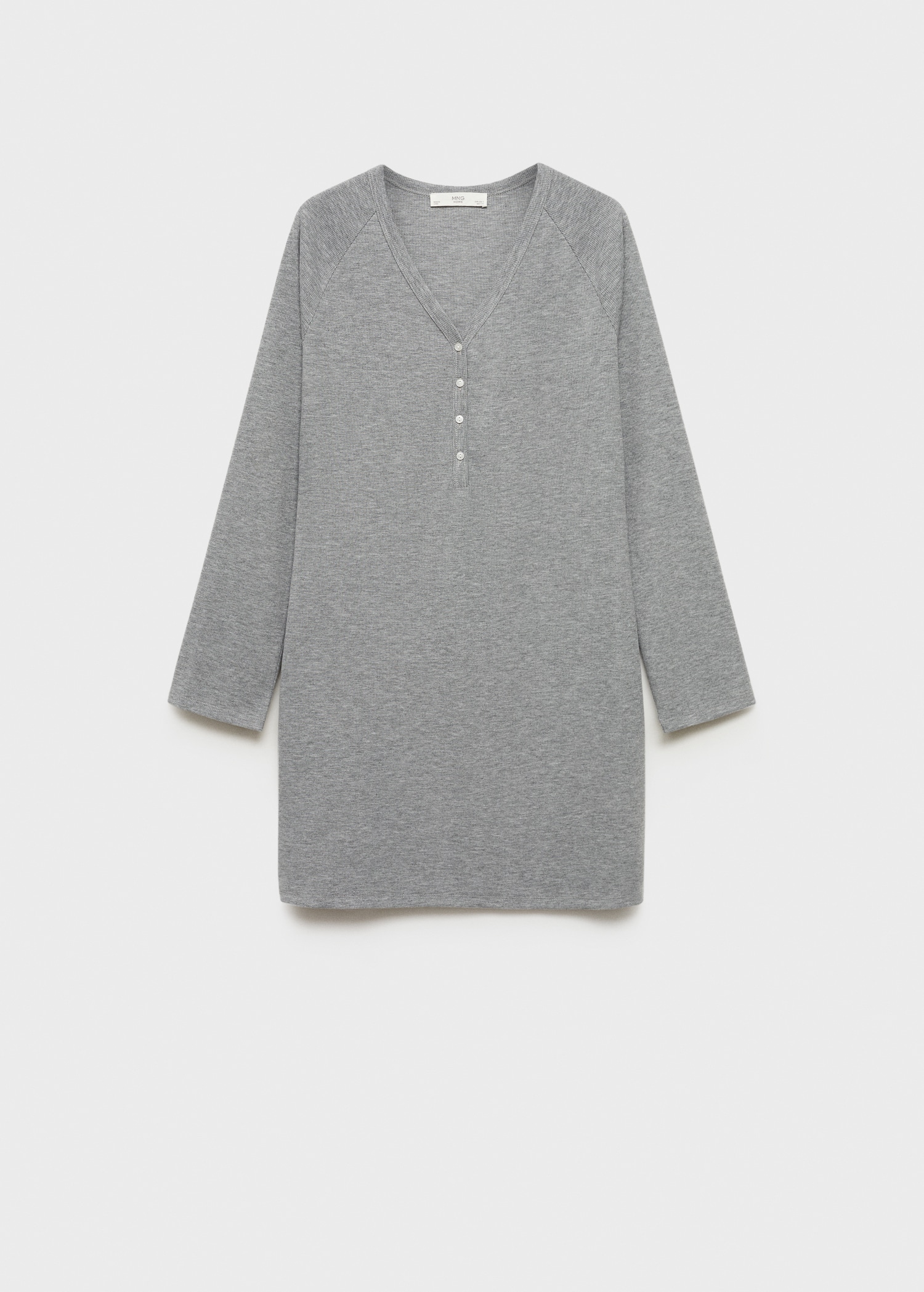 Nachthemd aus Rippstrick - Artikel ohne Model