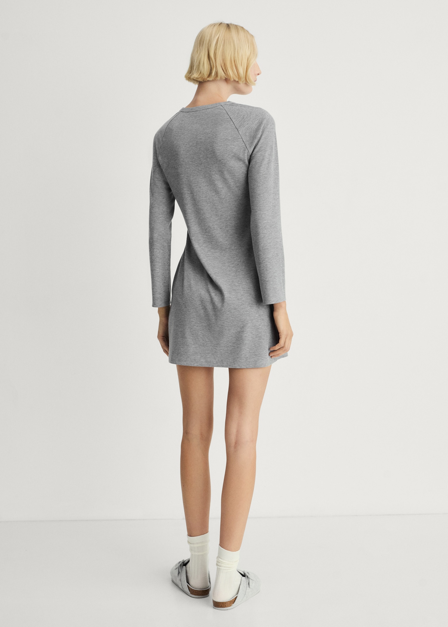 Nachthemd aus Rippstrick - Rückseite des Artikels