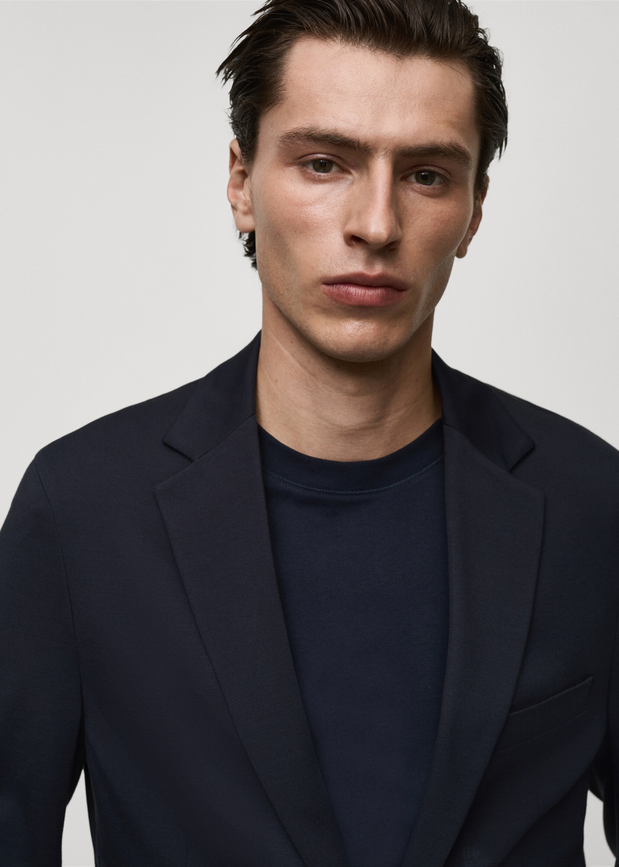 Slim-Fit-Sakko Zurich - Detail des Artikels 1, Dunkles Marineblau. Ref: 87062894-00.