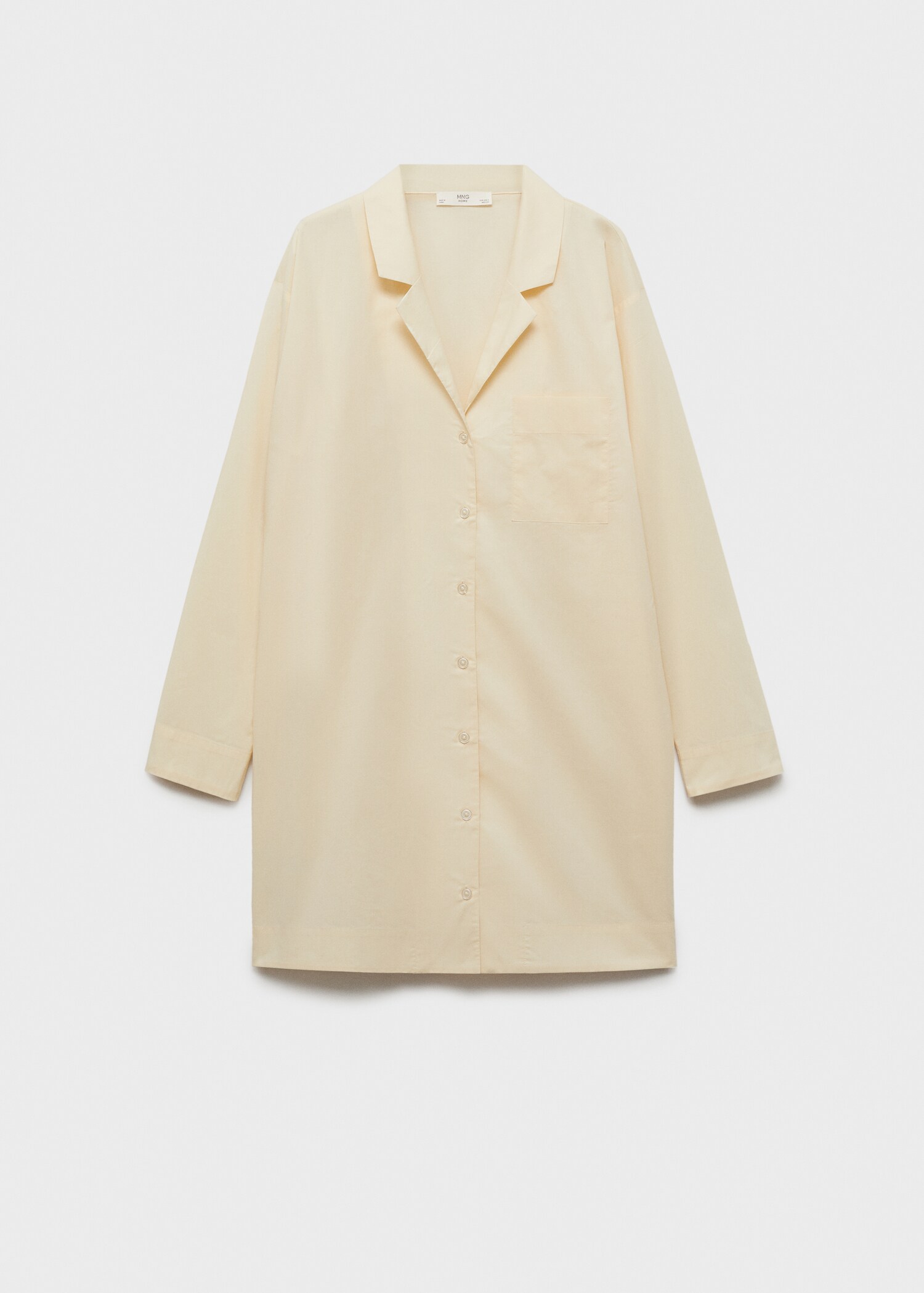 Garment-washed cotton nightgown - Article without model