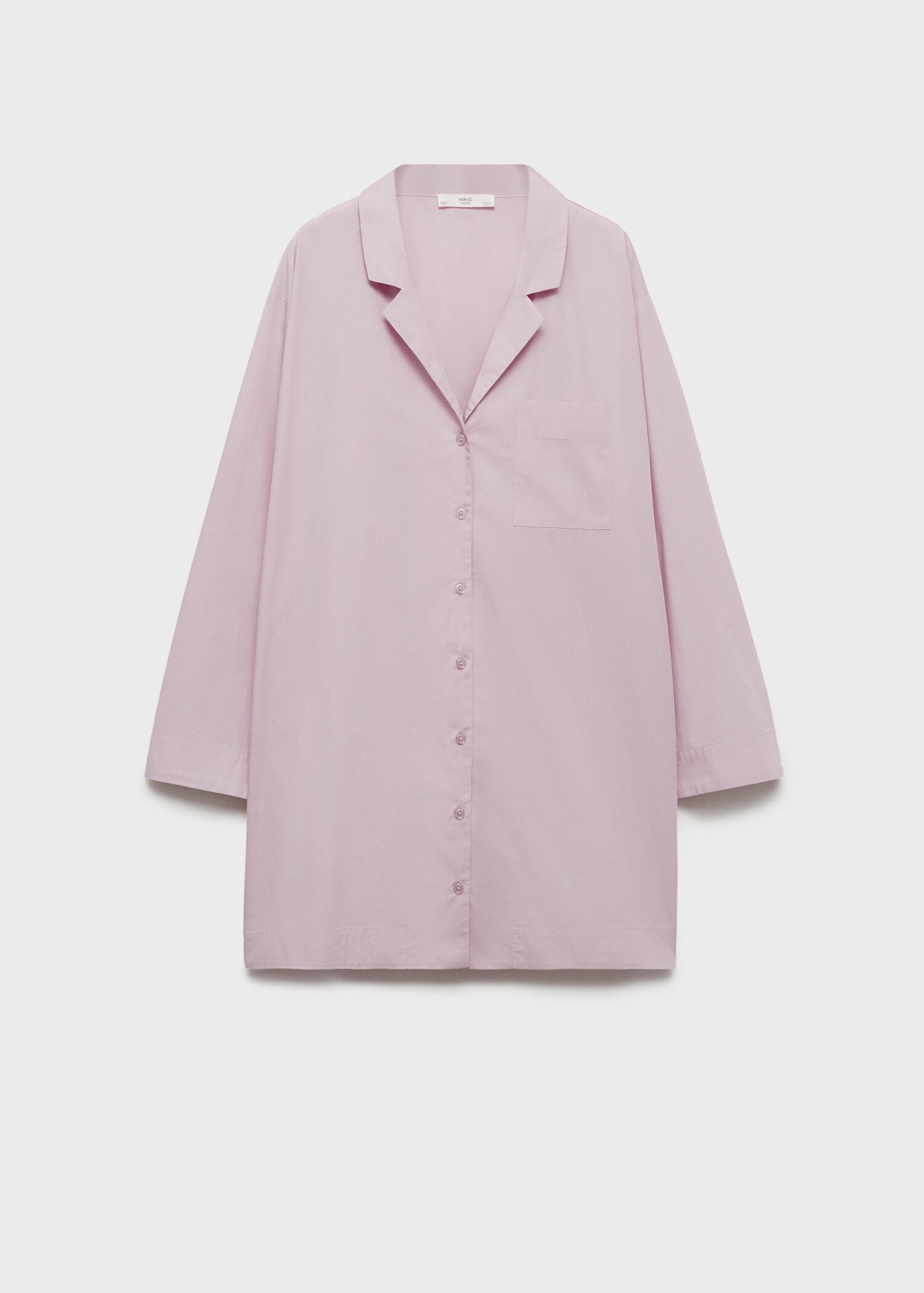 Garment-washed cotton nightgown - Article without model