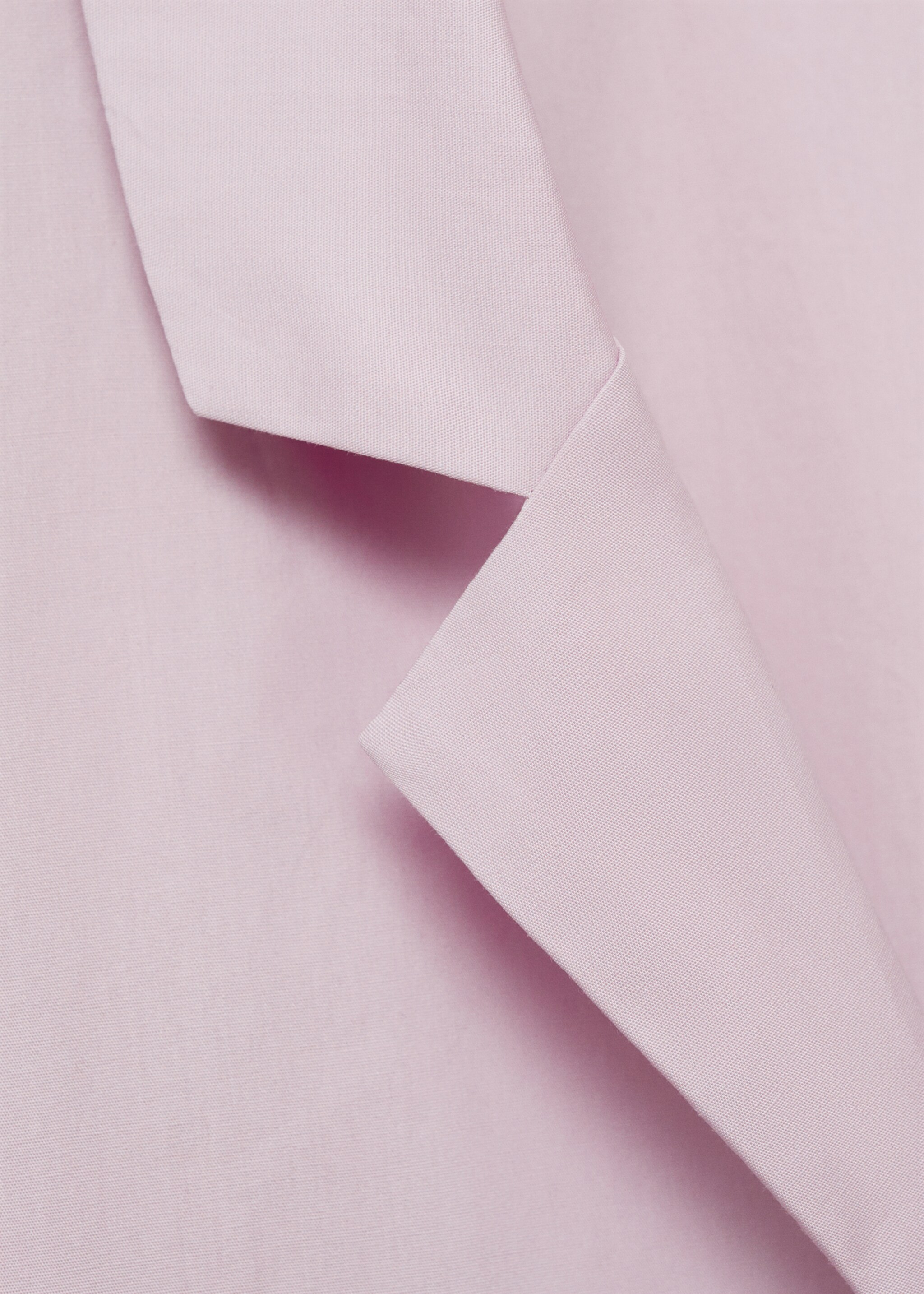 Garment-washed cotton nightgown - Details of the article 8, Lilac. Ref: 87062896-00.