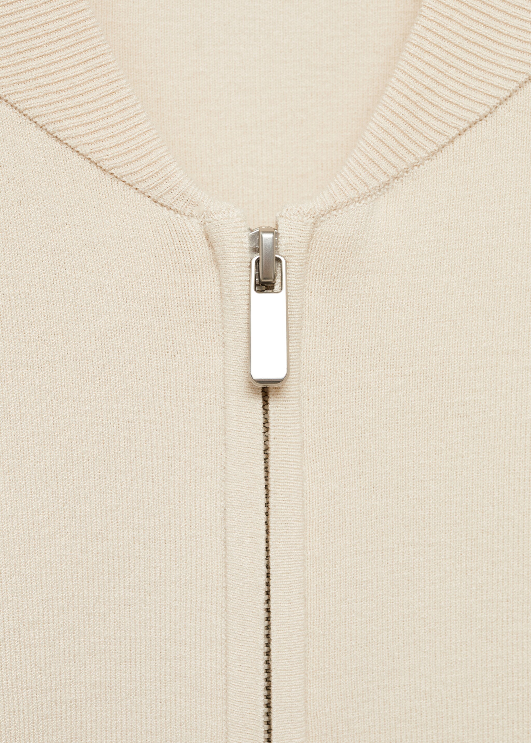 Gerippte Zip-Jacke - Detail des Artikels 8, Hellgrau/Pastellgrau. Ref: 87062897-00.