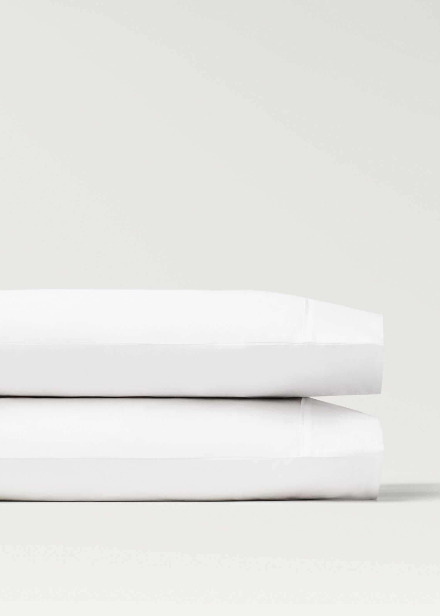 Two 300-thread count cotton percale pillowcases 50x75 cm - Details of the article 1