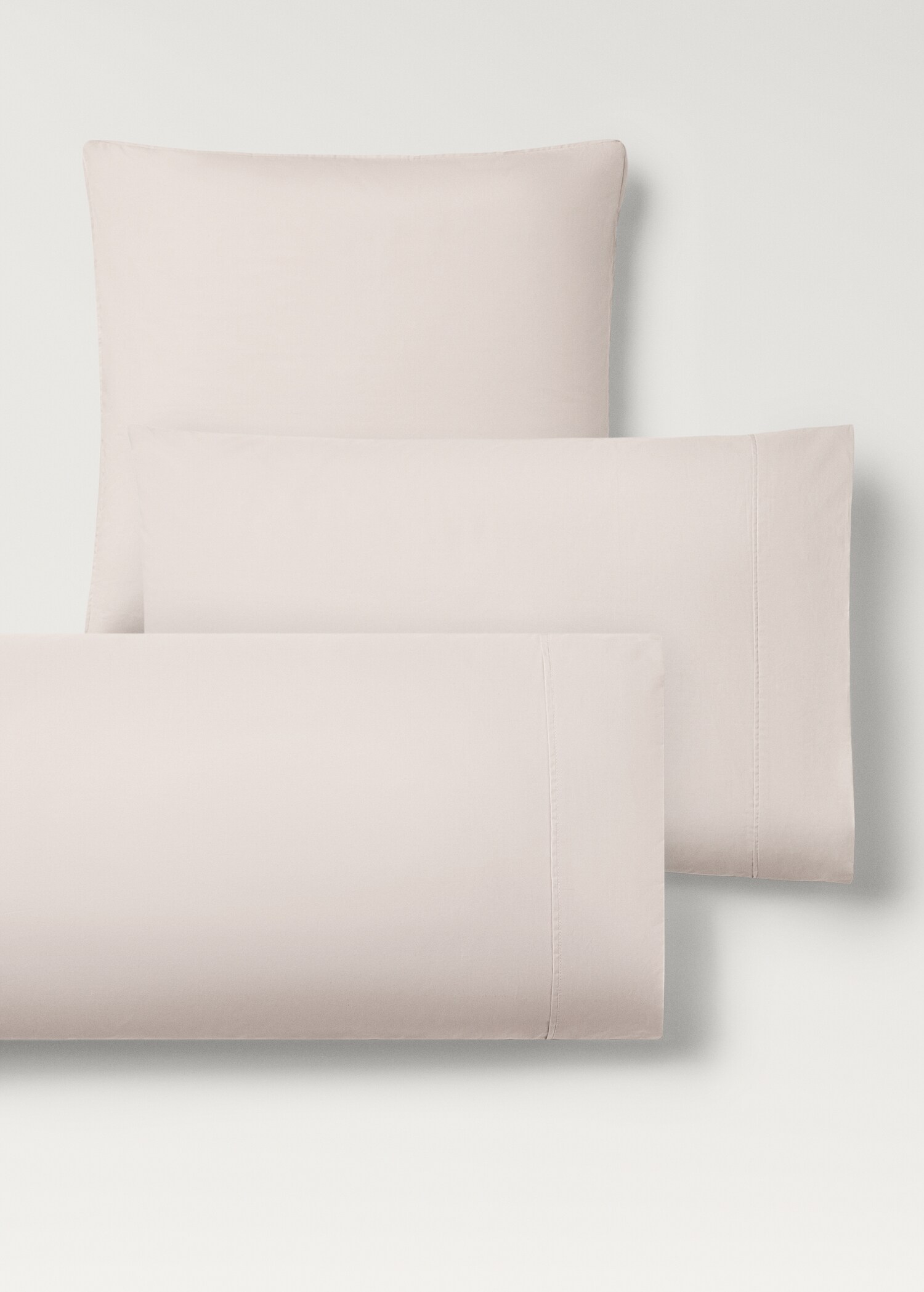 Two 300-thread count cotton percale pillowcases 60x60 cm - Details of the article 4