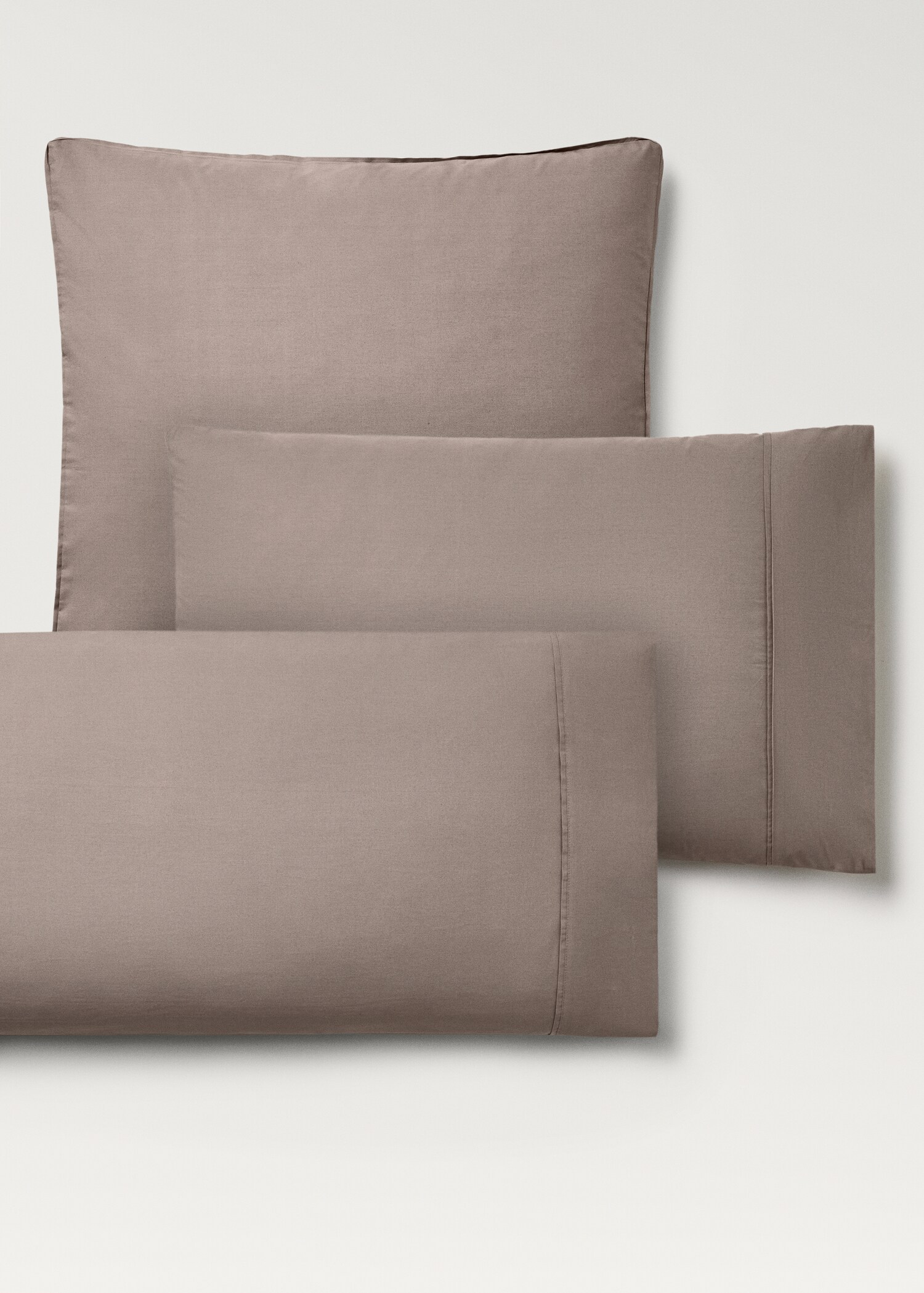 Two 300-thread count cotton percale pillowcases 60x60 cm - Details of the article 4