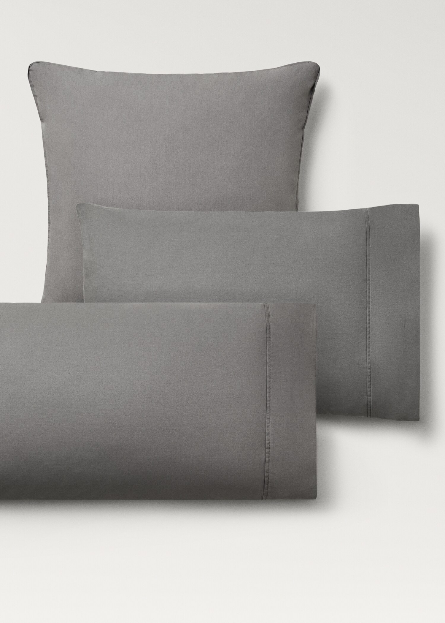 Two 300-thread count cotton percale pillowcases 60x60 cm - Details of the article 4