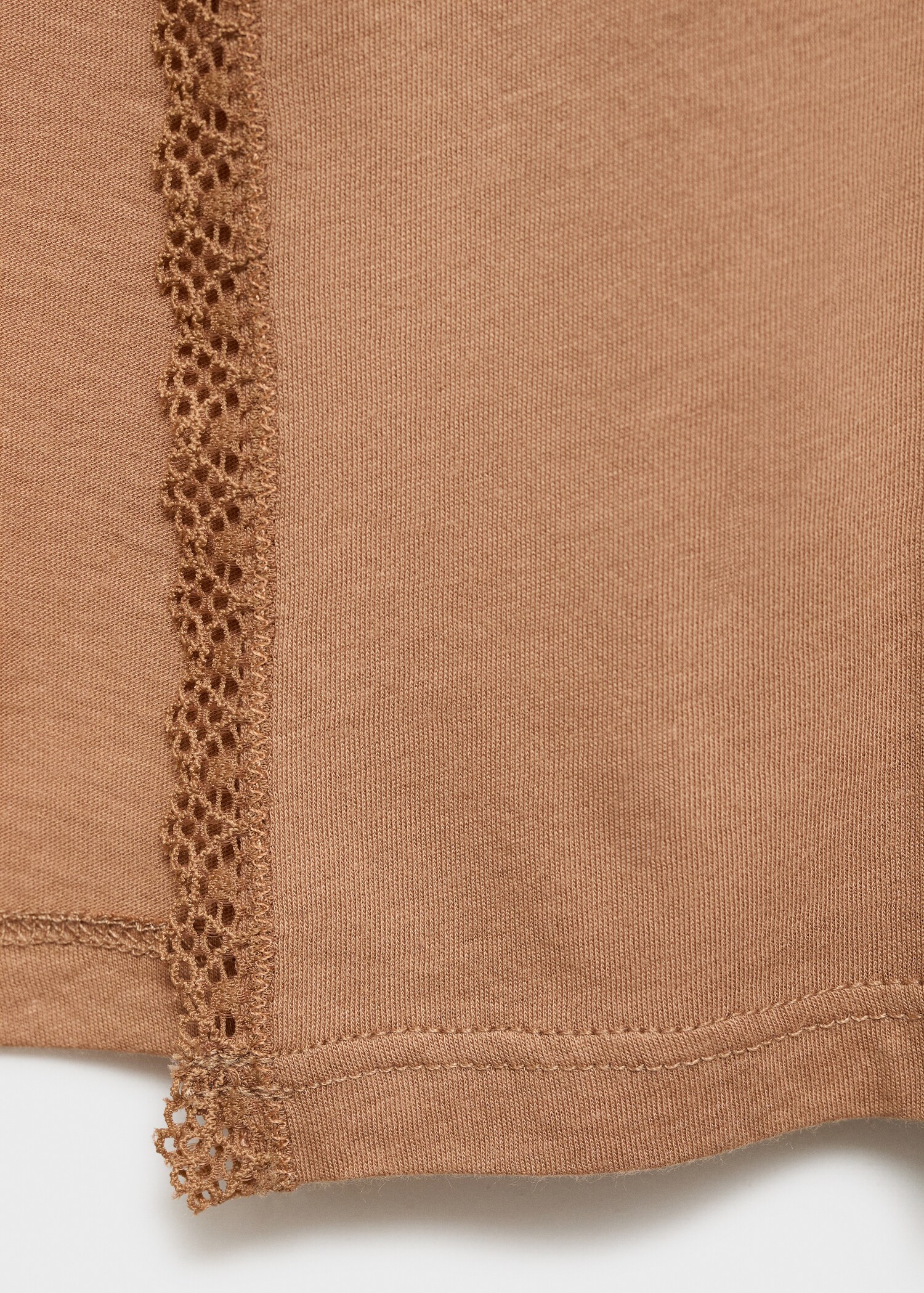 Βαμβακερή ρόμπα με τελειώματα σε αντίθεση - Λεπτομέρεια του προϊόντος 0